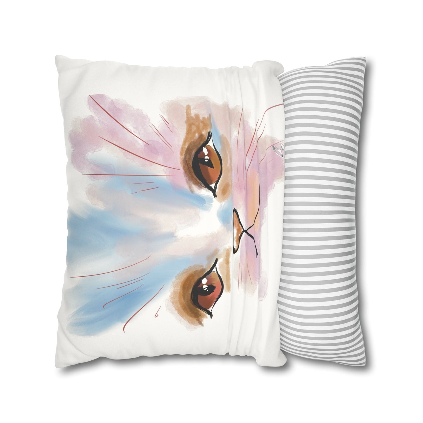 Kitty Faux Suede Pillowcase - Pet Home Design