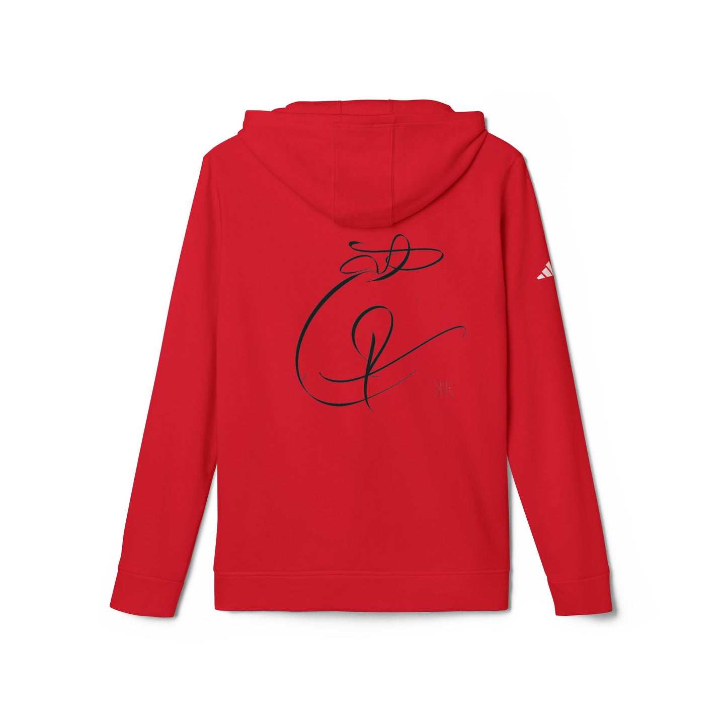 Fleece Hoodie with Modern Calligraphy Adidas Design