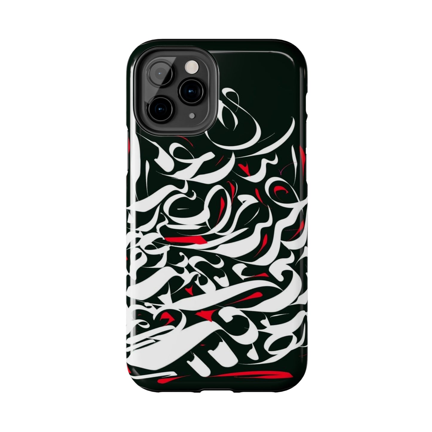 Phone Case Calligraphy Red Black White Tough Phone Case