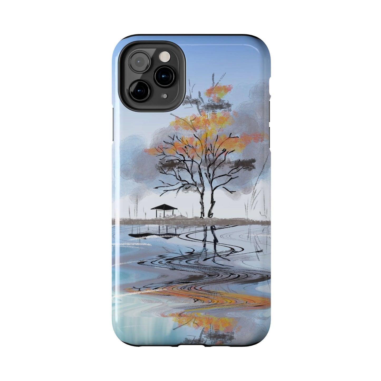 Serenity Phone Case Persian Calligraphy Art.