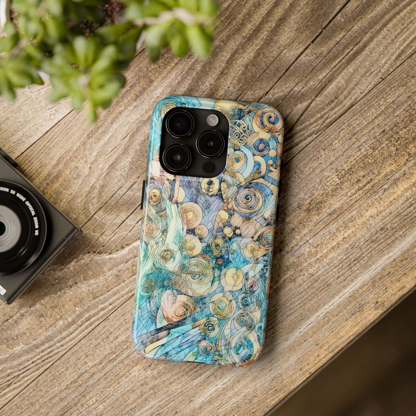 Golden Swirls Phone Case