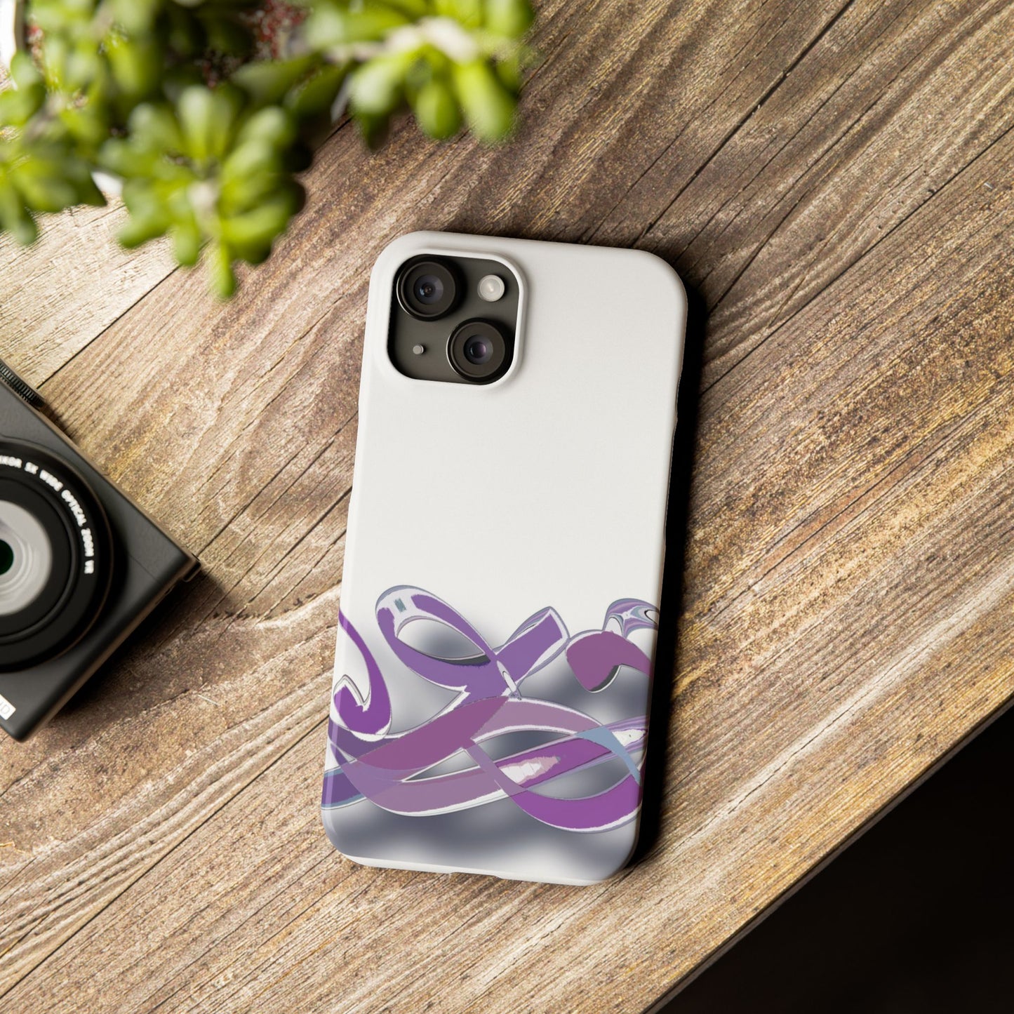 ' Modern Art Slim Phone Case -Calligraphy