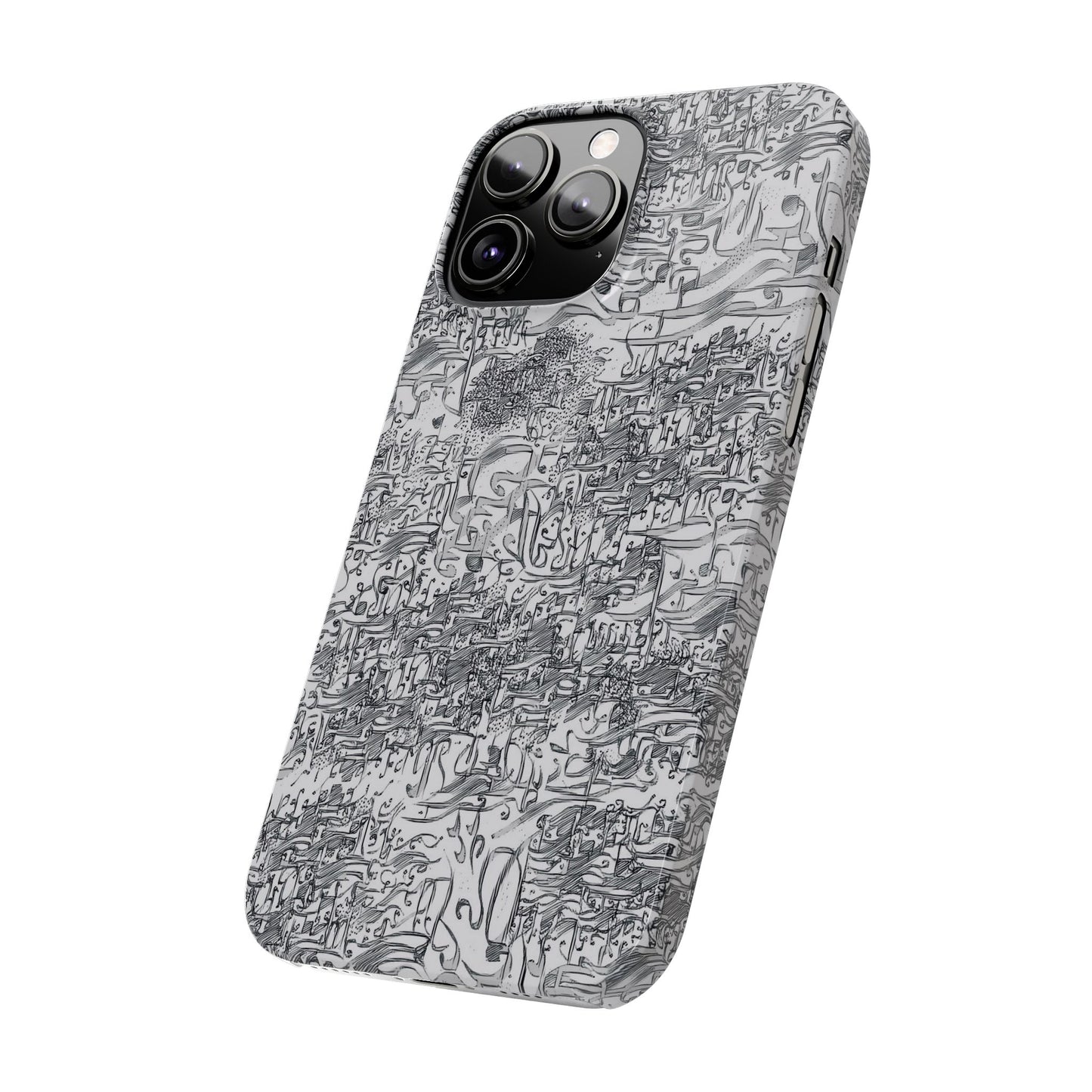 .ه,- ' Modern Art Slim Phone Case -LOVE I- I -.