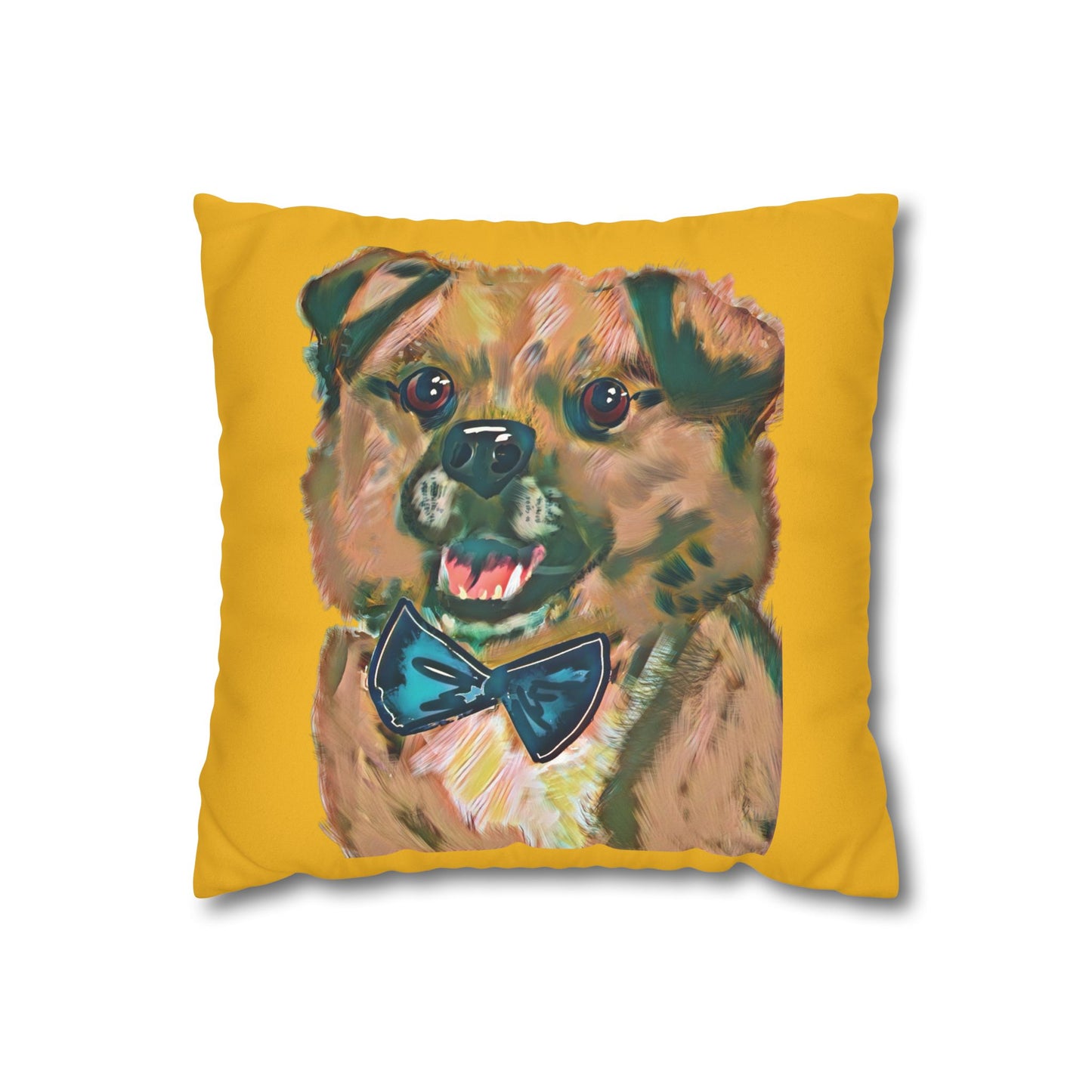 Baghlava Pillowcase - Modern Art Portrait Watercolour Design