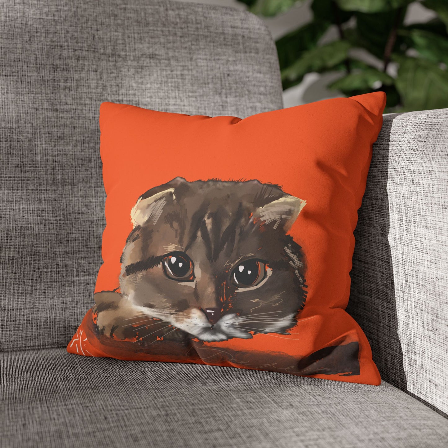 Pepe Pillowcase - Modern Art Portrait Watercolour Design