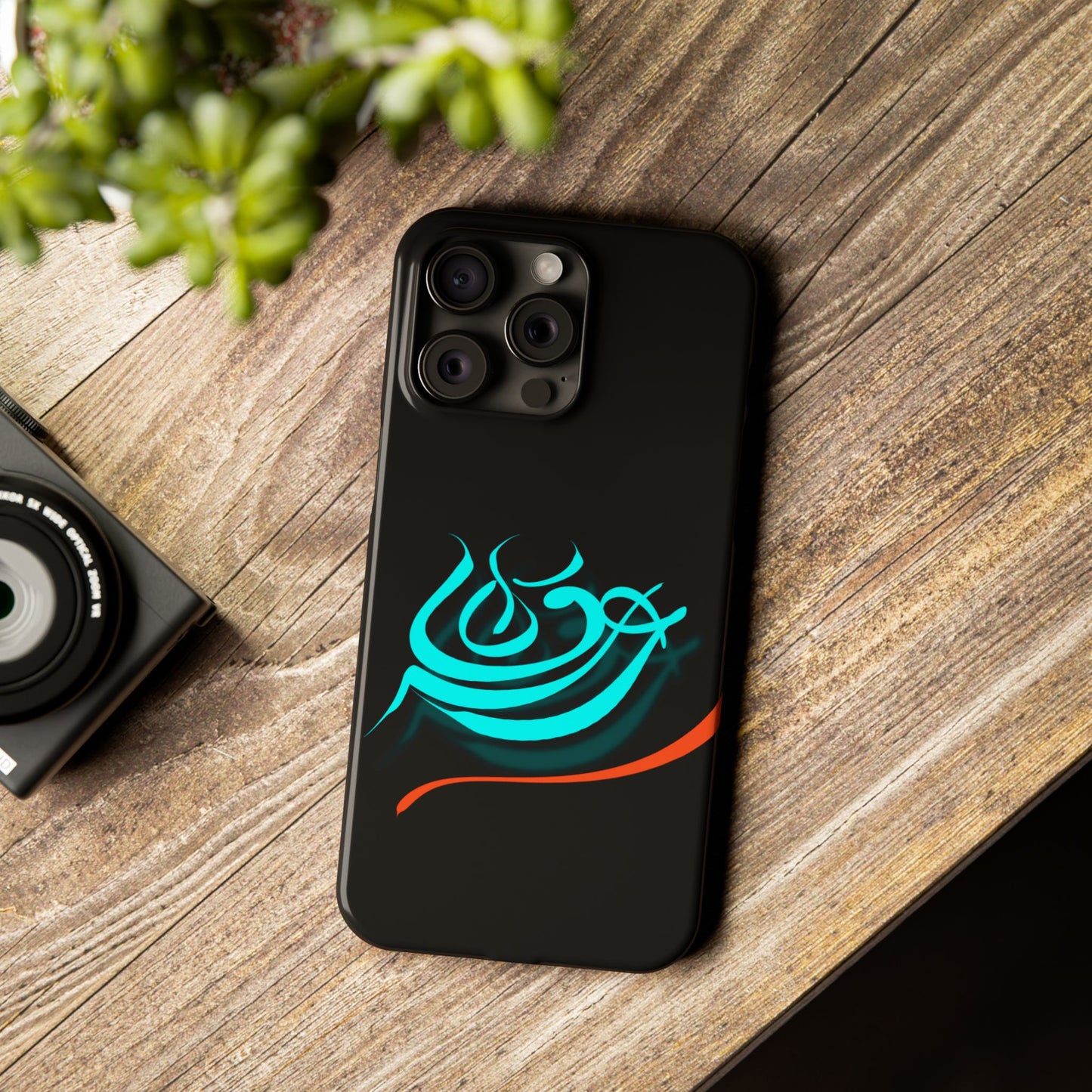 ' Modern Art Slim Phone Case -LOVE