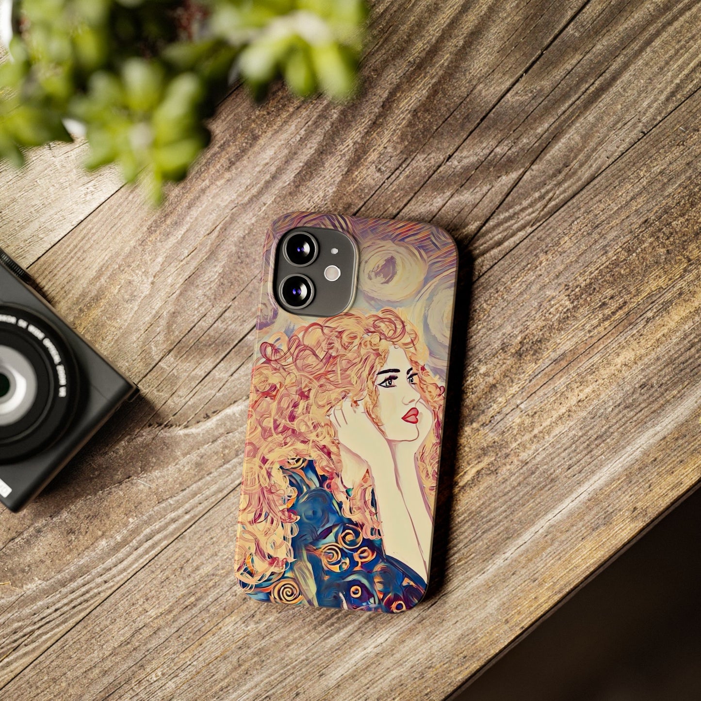 ' Modern Art Slim Phone Case -LOVE,