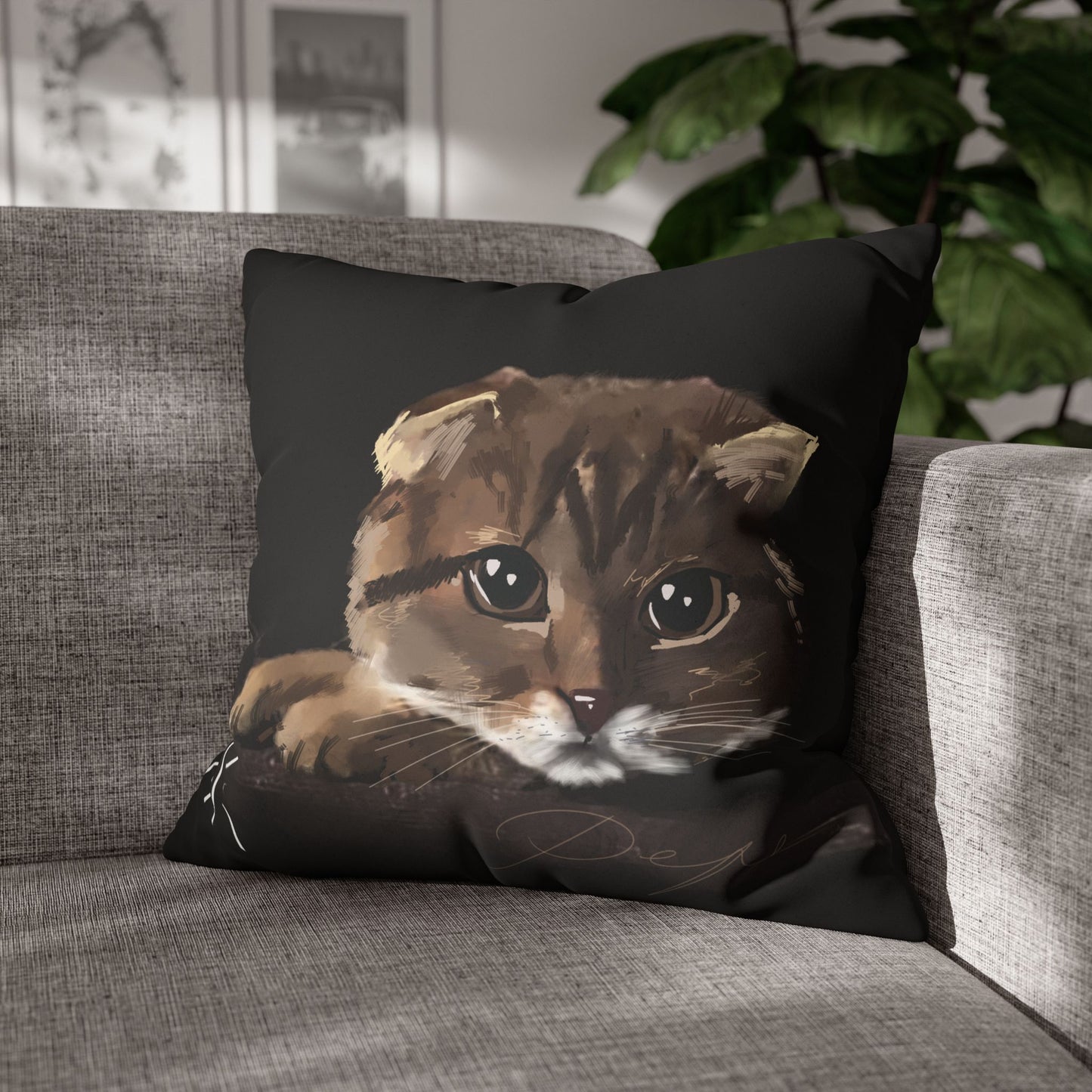 Copy of Pepe Pillowcase -Modern Art Portrait Watercolour Design