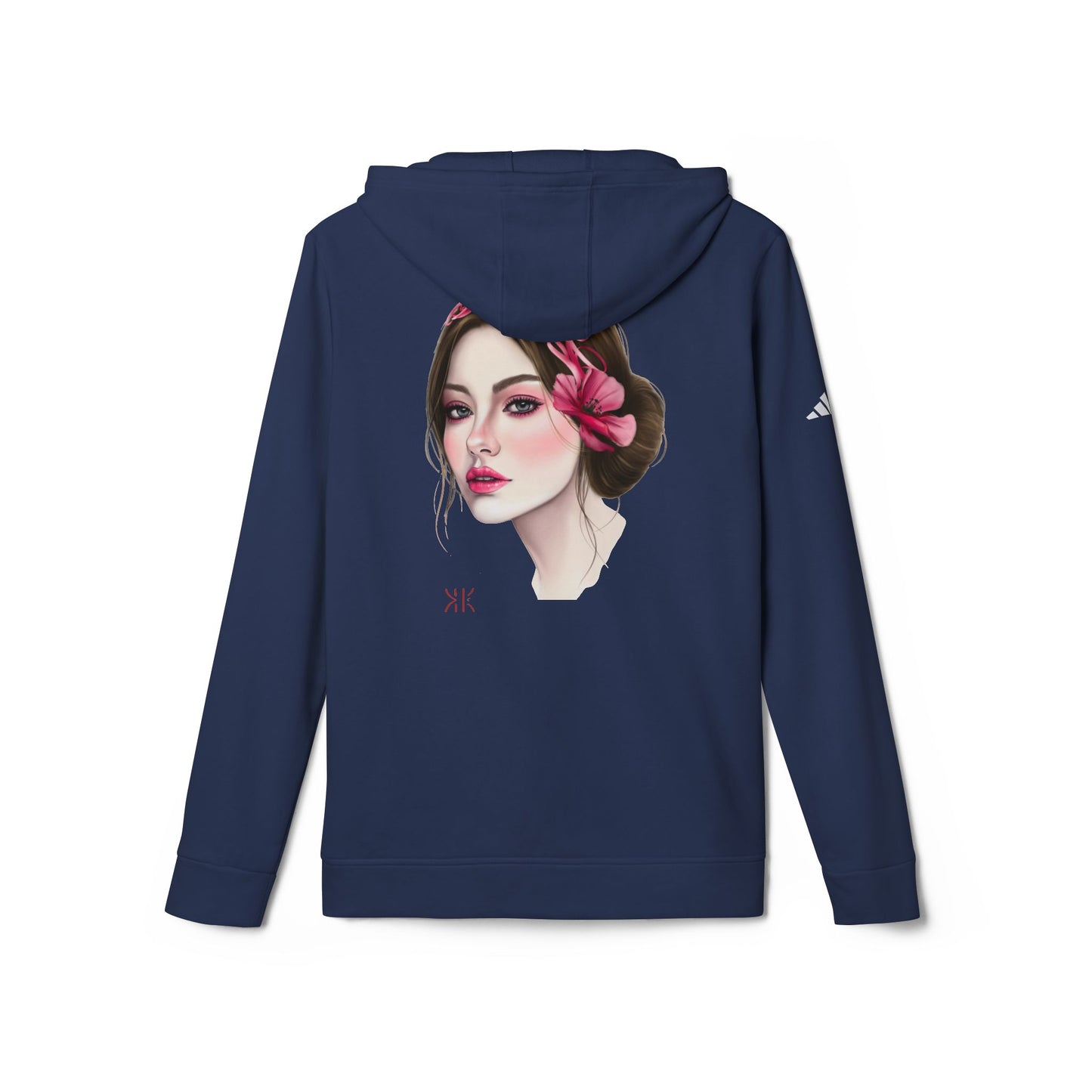 Kalli K X Adidas Unisex Fleece Hoodie- calligraphy headband