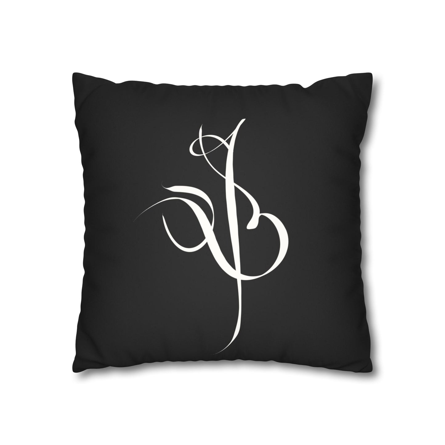 Modern Calligraphy Faux Suede Pillowcase - Home Design