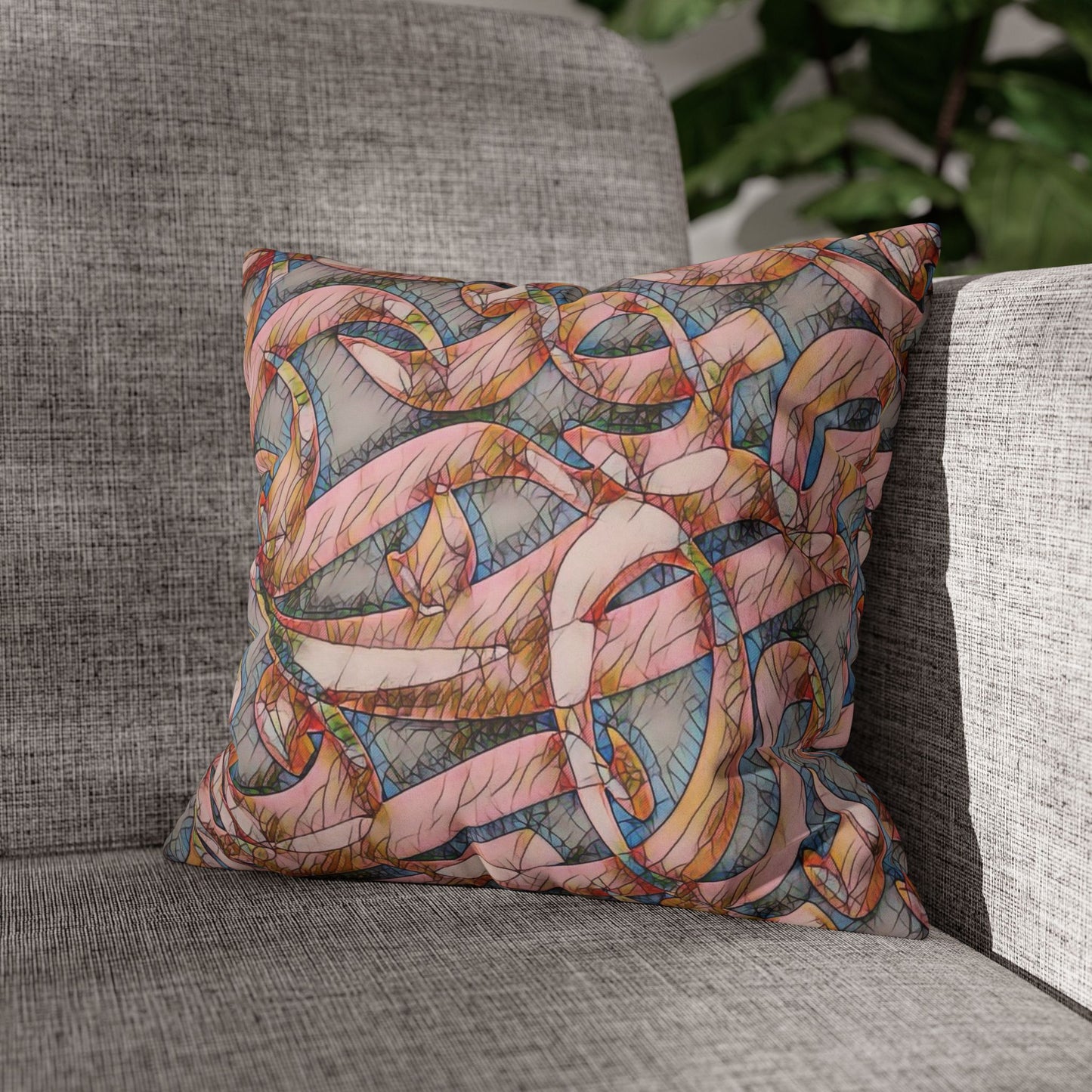 Copy of Pillowcase - Modern Art Portrait Watercolour Design