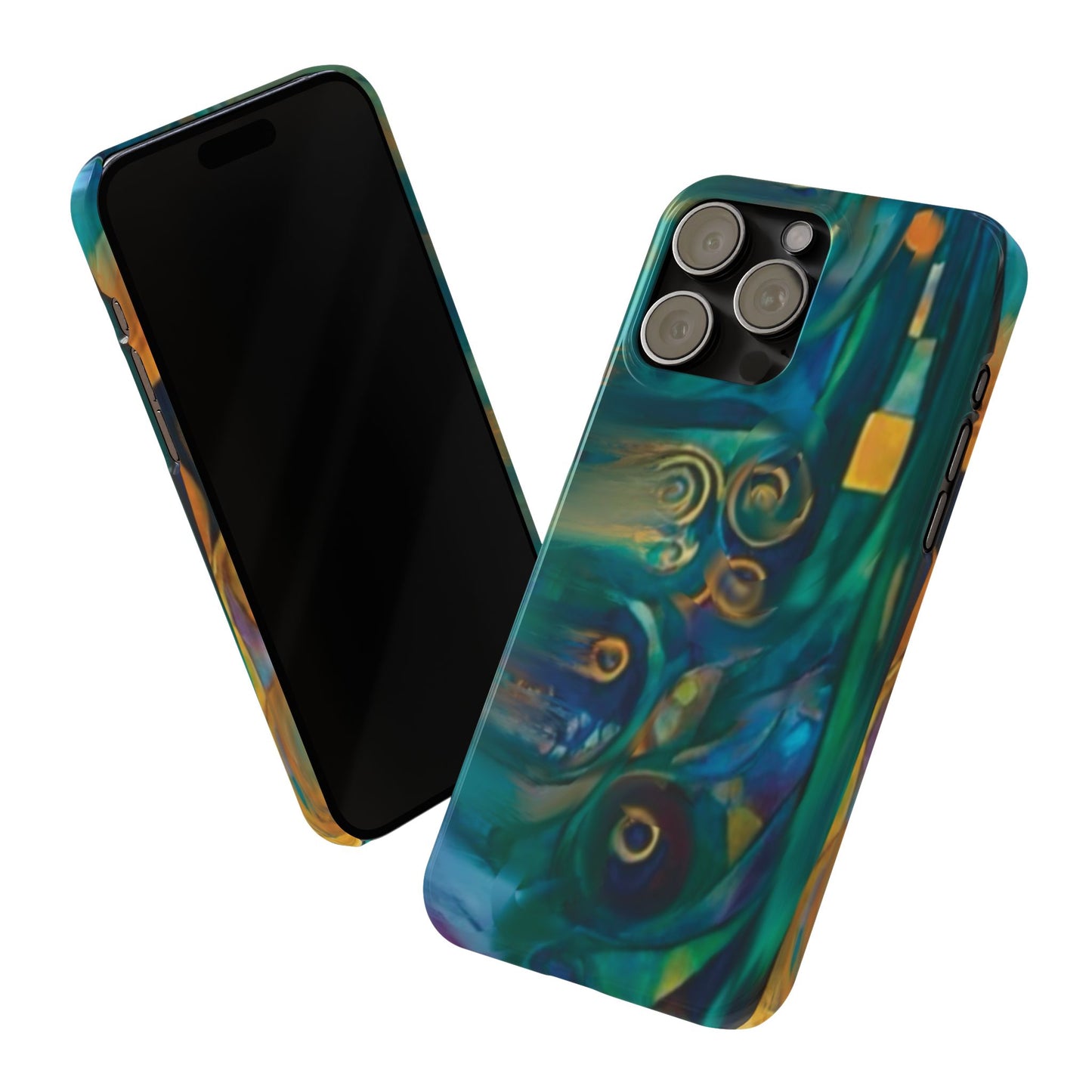 ' Modern Art Slim Phone Case -LOVE I-