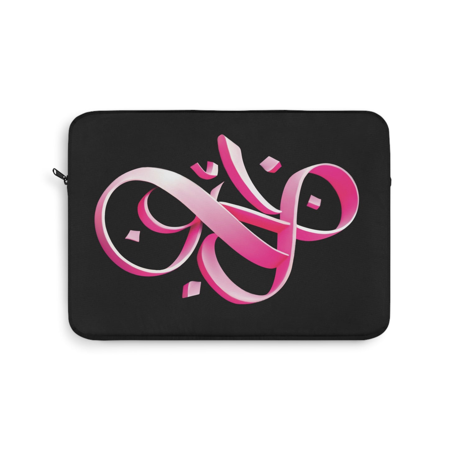 Pink Ribbon Persian calligraphy Laptop Sleeve