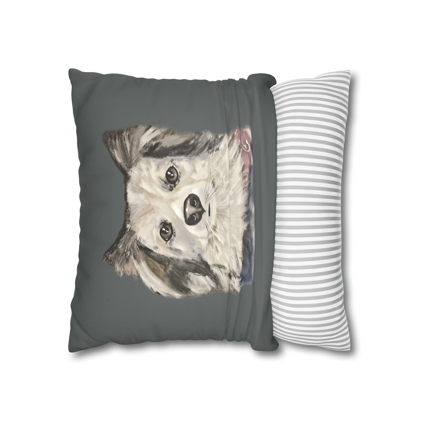 Dog Faux Suede Pillowcase - Pet Home Design