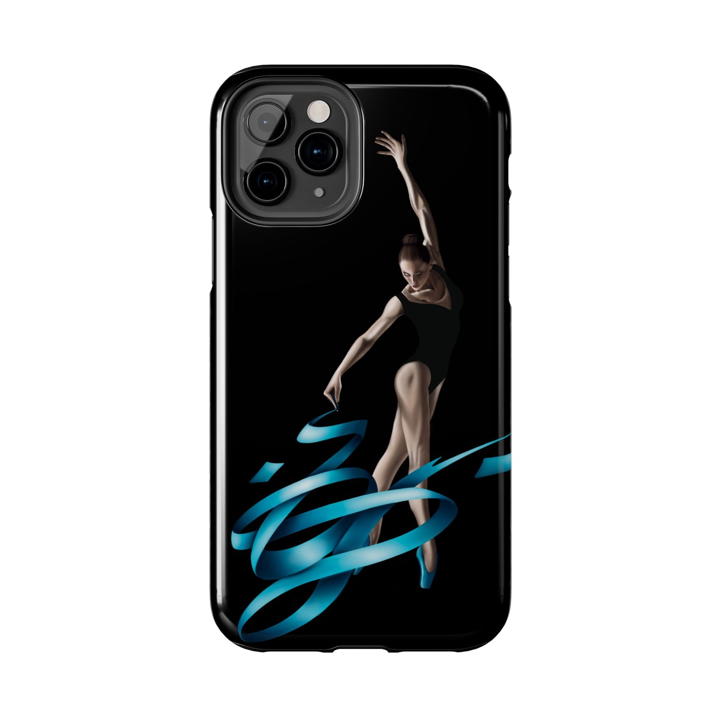 Phone Case - Ballerina with Blue Ribbon Persian Calligraphy Design