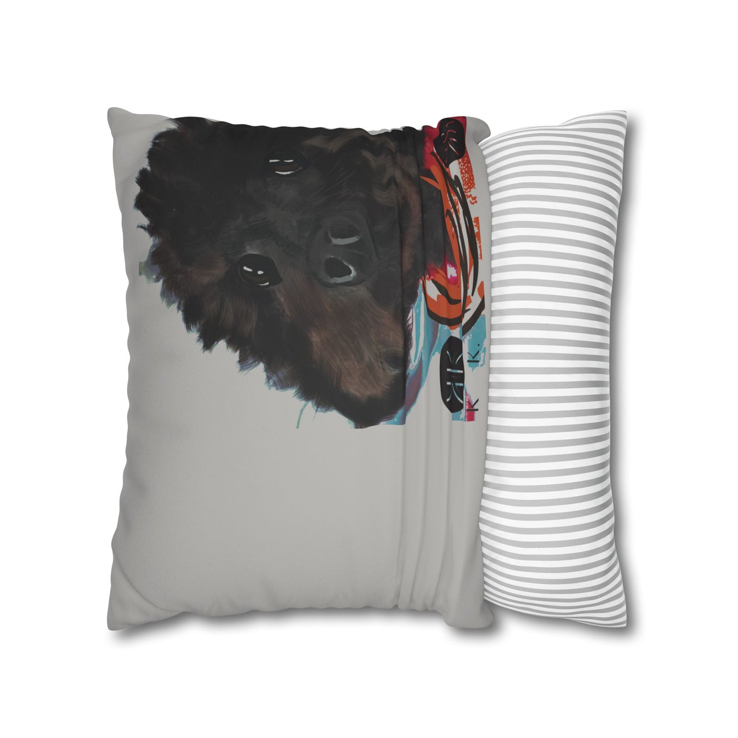 COAL Pillowcase - Modern Art Portrait Watercolour Design