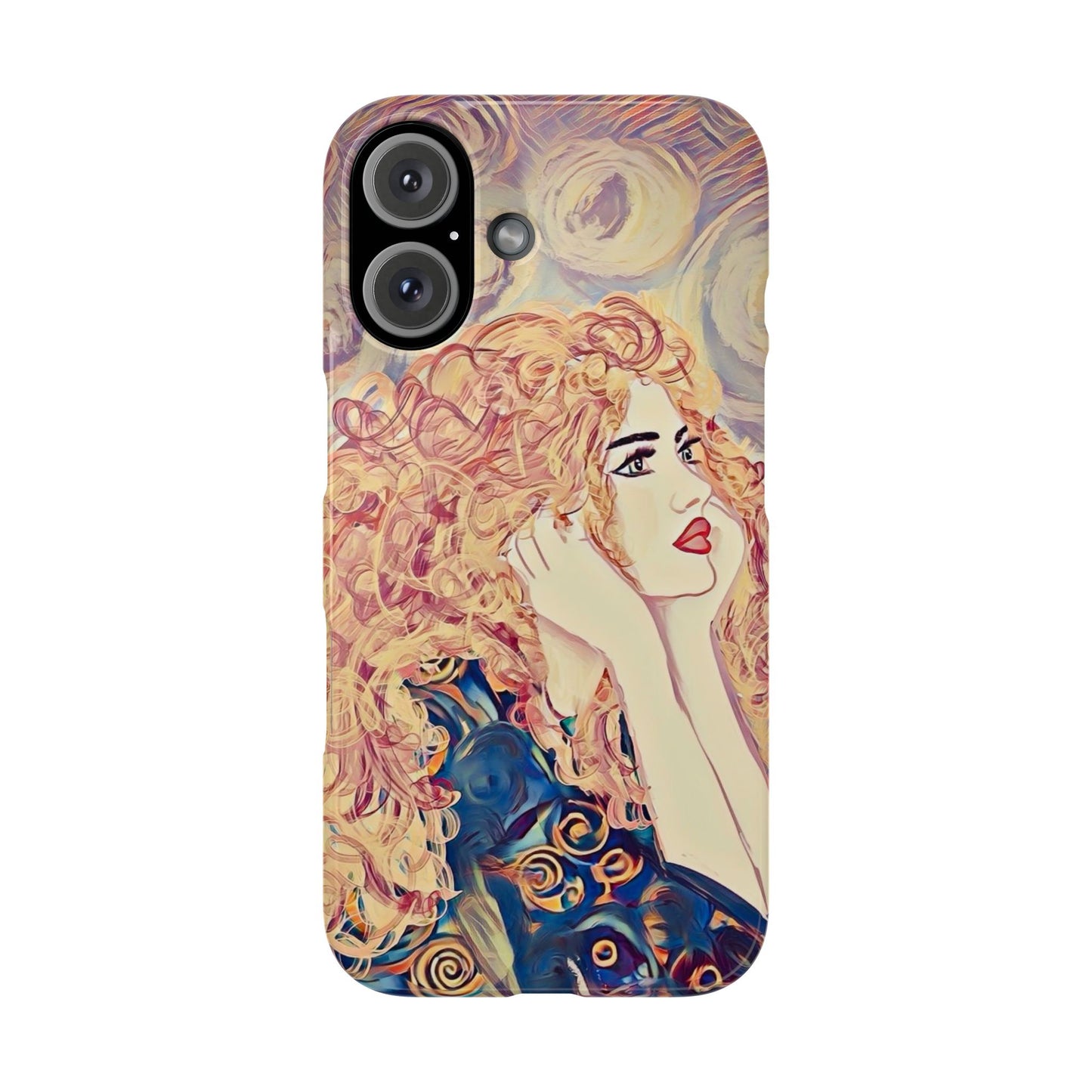 ' Modern Art Slim Phone Case -LOVE,