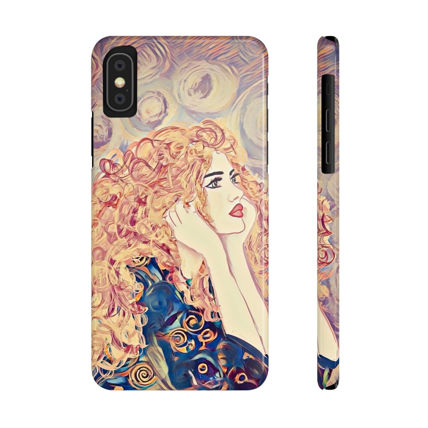 ' Modern Art Slim Phone Case -LOVE,