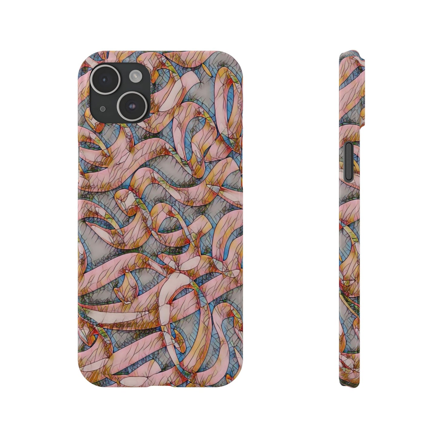 ' Modern Art Slim Phone Case -LOVE I-