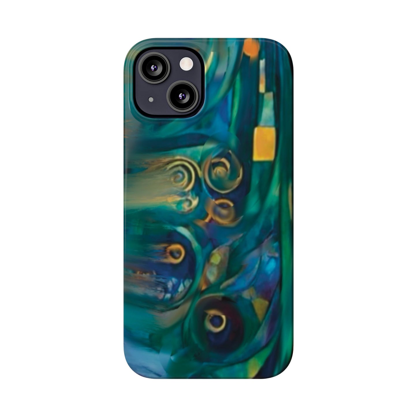 ' Modern Art Slim Phone Case -LOVE I-