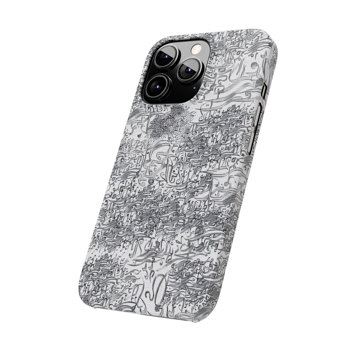 .ه,- ' Modern Art Slim Phone Case -LOVE I- I -.