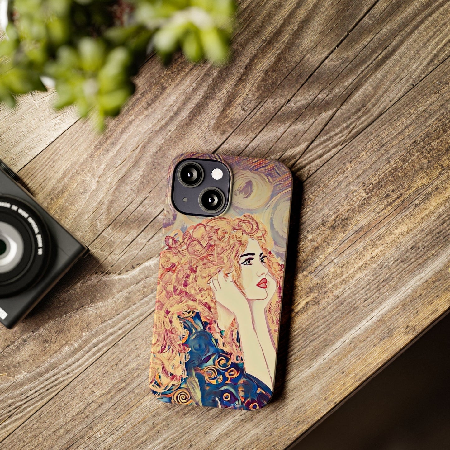 ' Modern Art Slim Phone Case -LOVE,