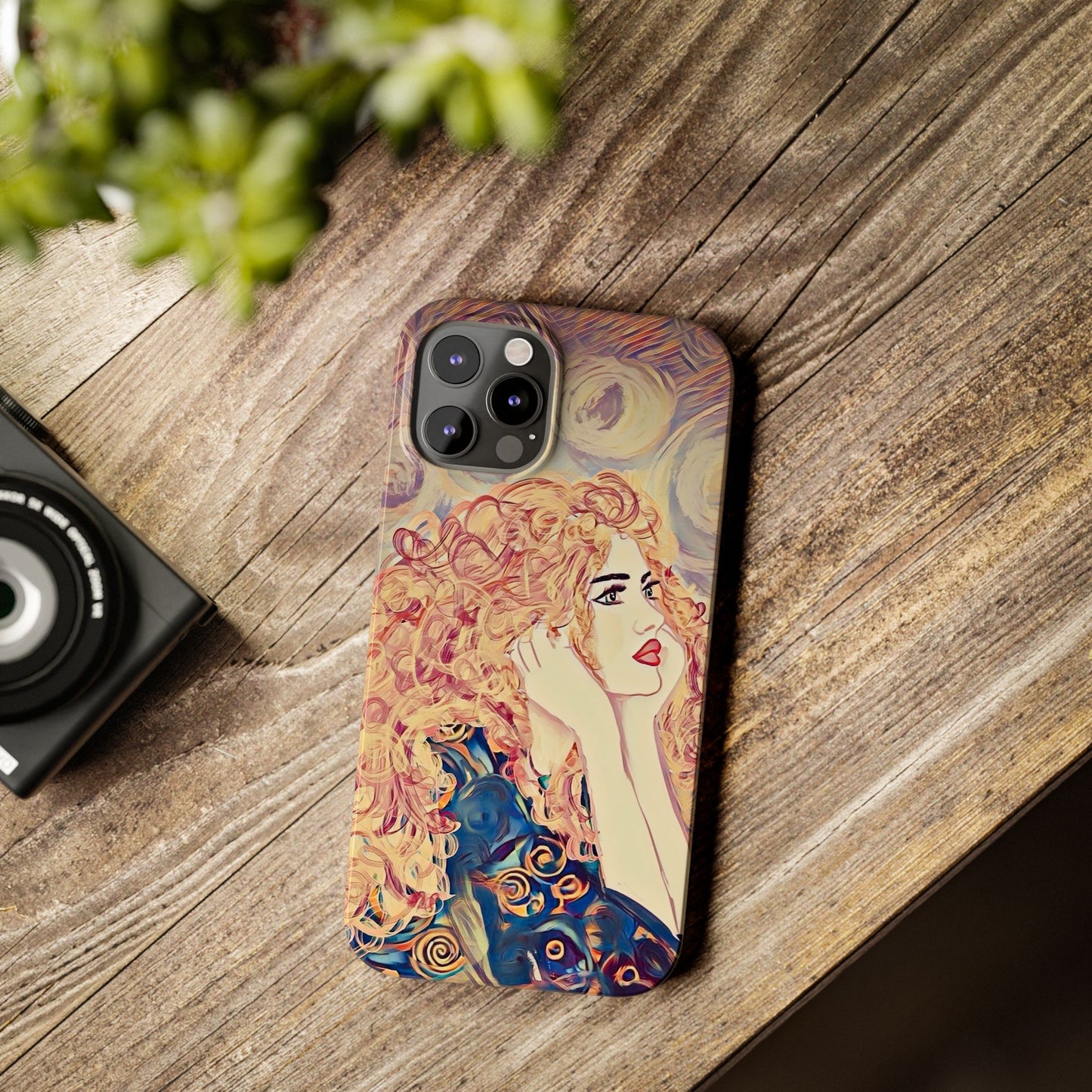 ' Modern Art Slim Phone Case -LOVE,