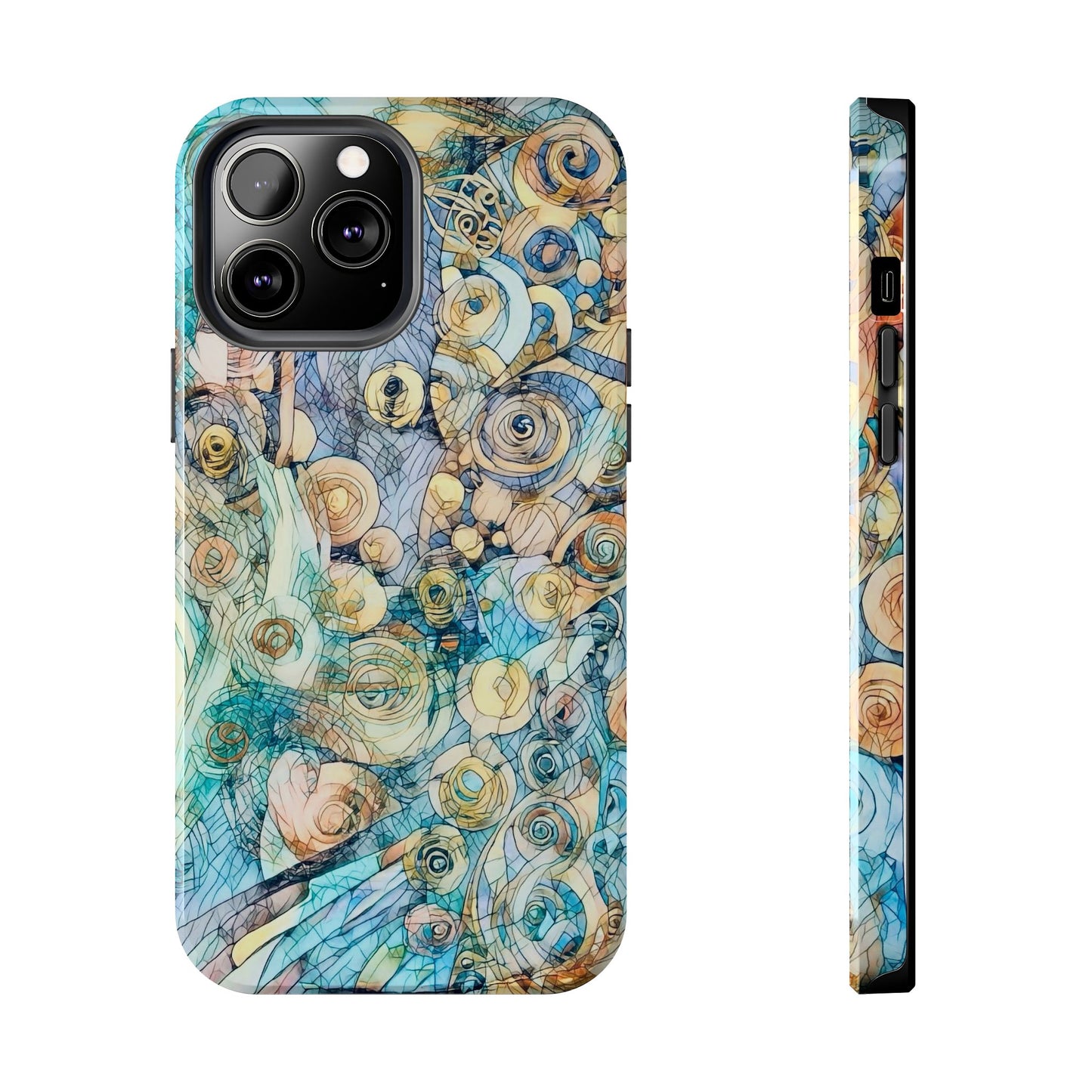 Golden Swirls Phone Case