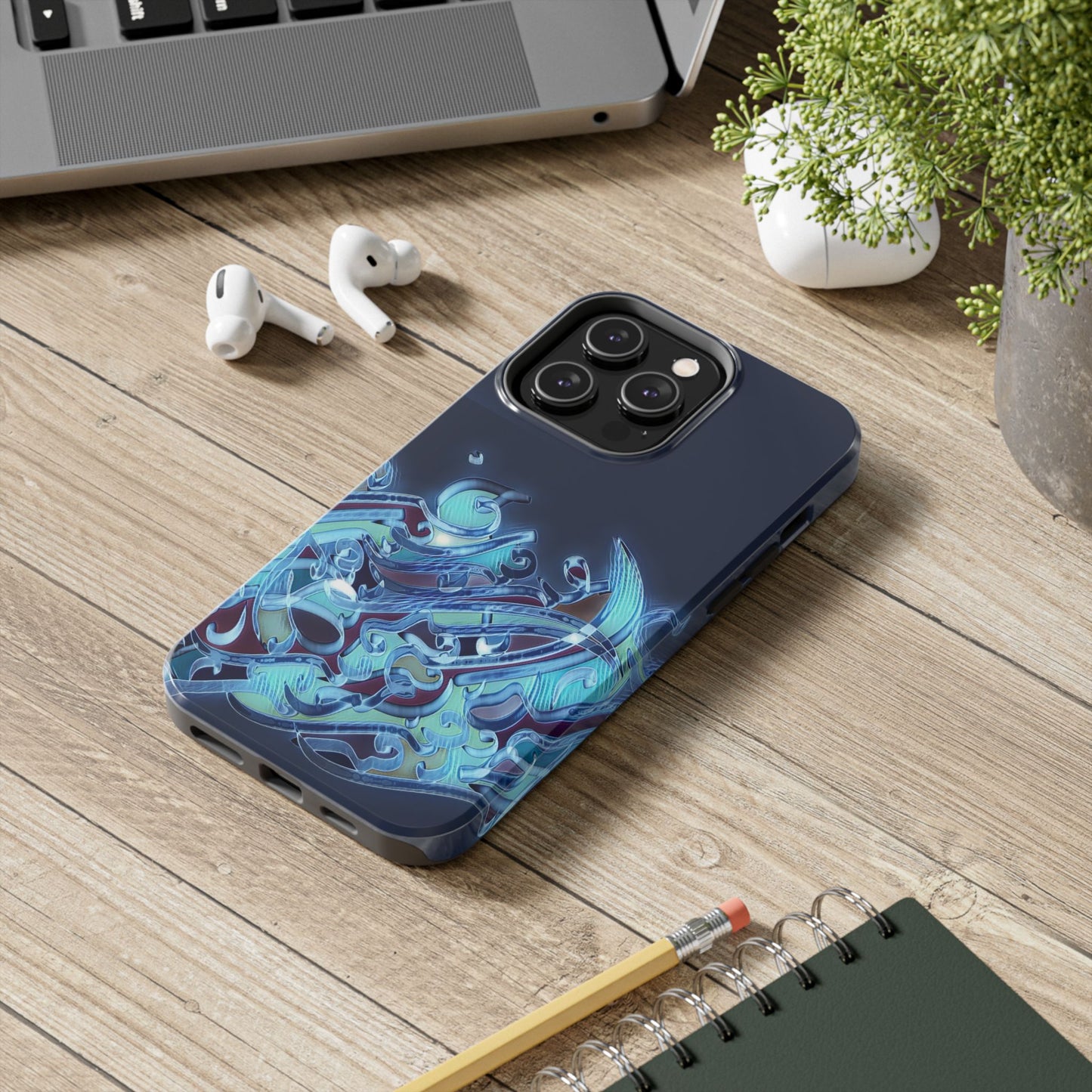 Phone Case Persian Calligraphy Modern Handwriting.