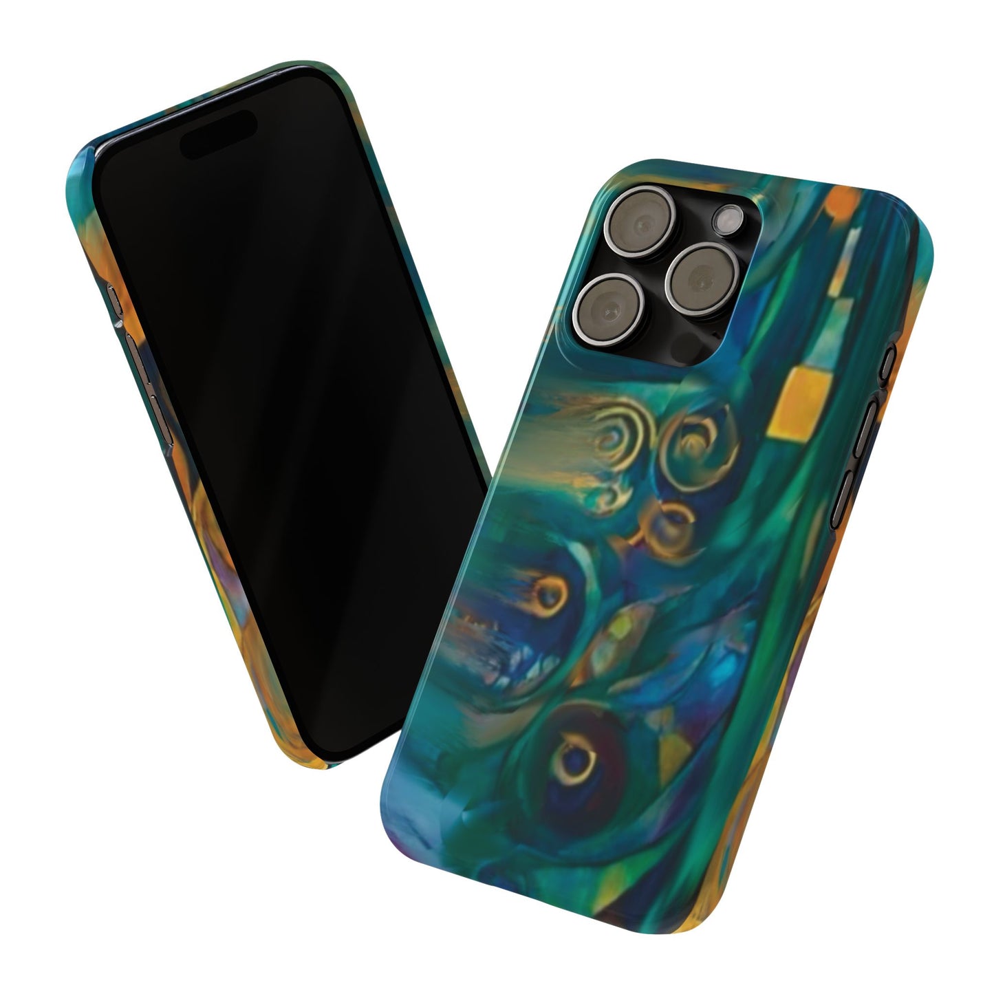' Modern Art Slim Phone Case -LOVE I-