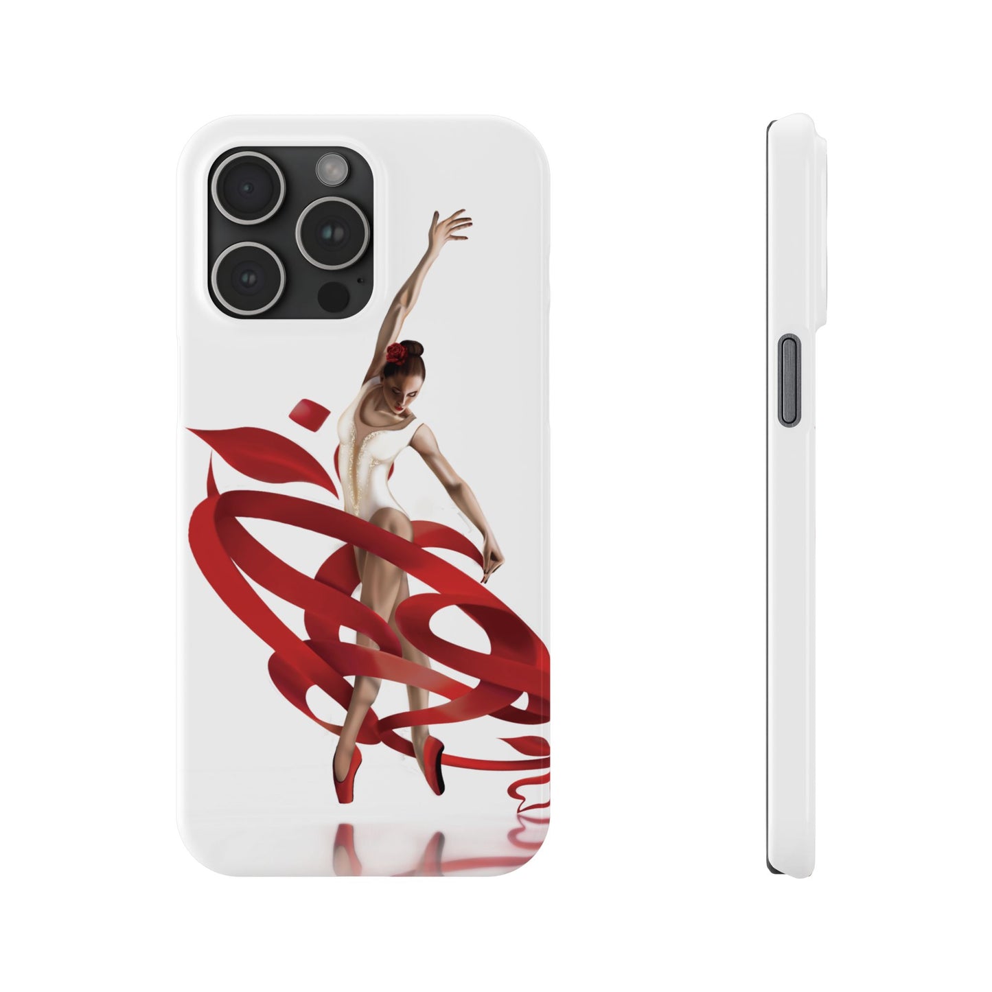Elegant Ballet Dancer Ribbon Slim Phone Case - Perfect for Dance Lovers
