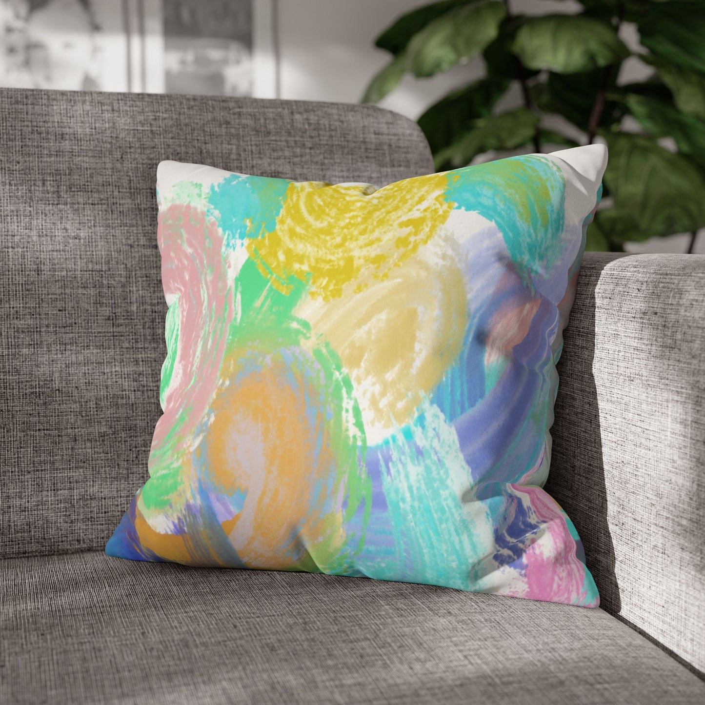 Copy of Square Pillowcase - Modern Art Portrait Watercolour Design