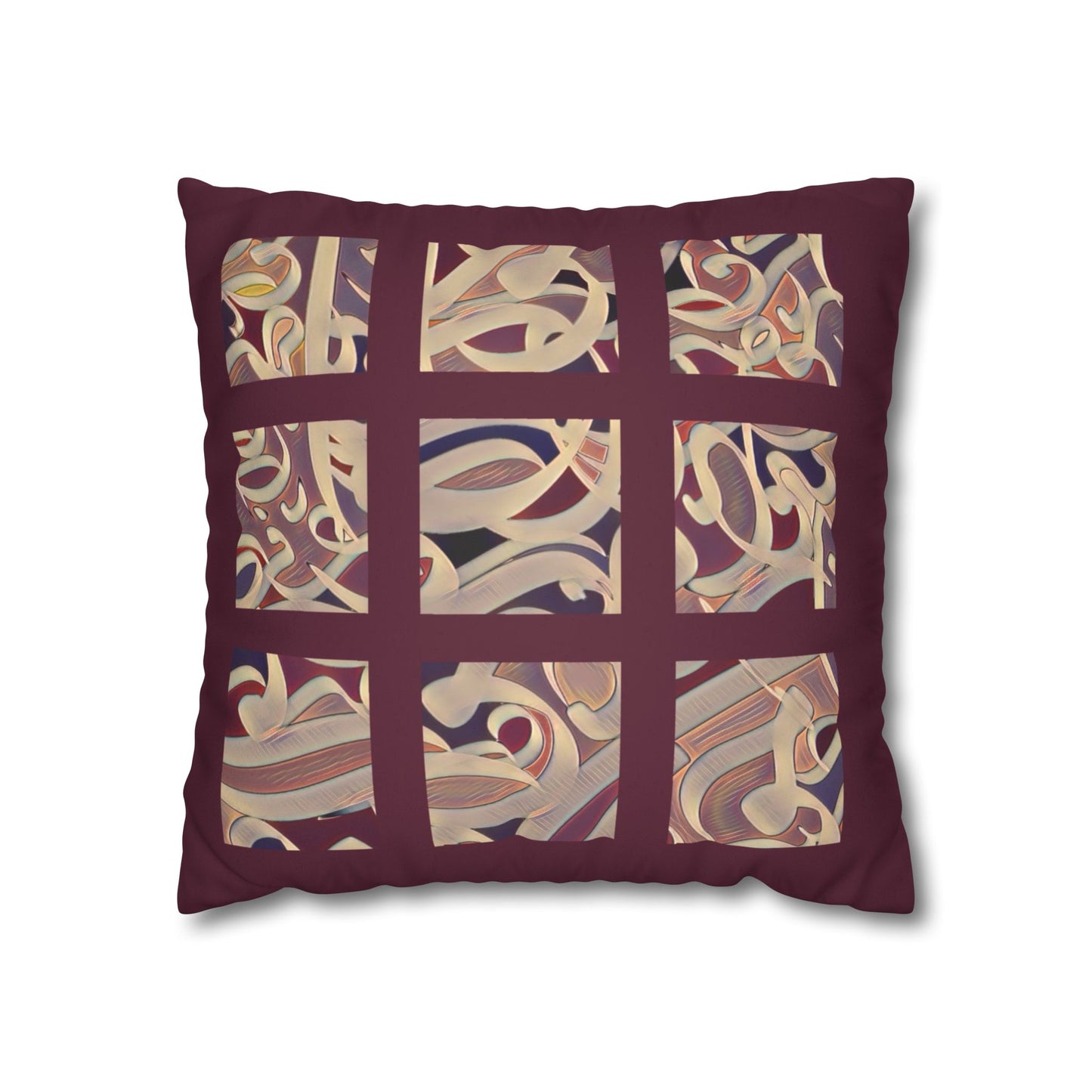 Copy of Copy of Square Pillowcase - Persian Calligraphy, Modern Handwriting Design