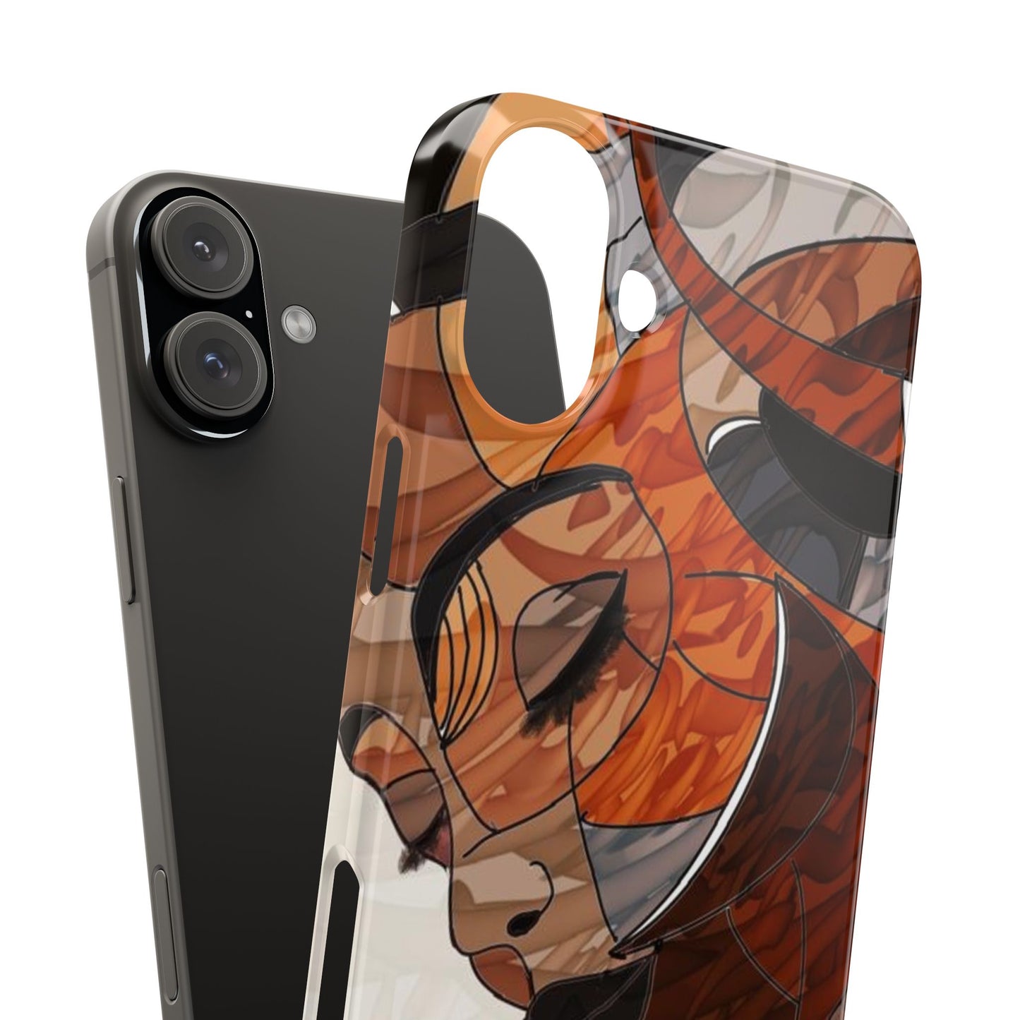 ' Modern Art Slim Phone Case -LOVE