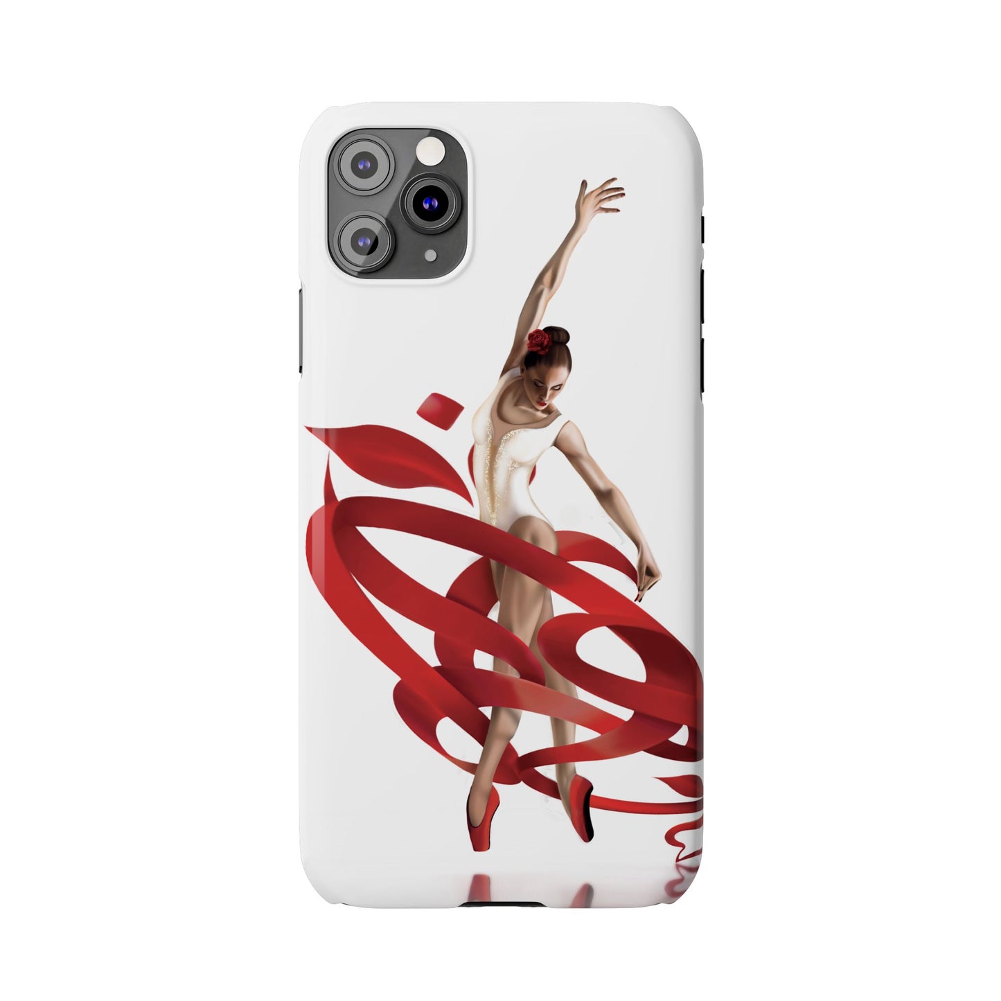 Elegant Ballet Dancer Ribbon Slim Phone Case - Perfect for Dance Lovers
