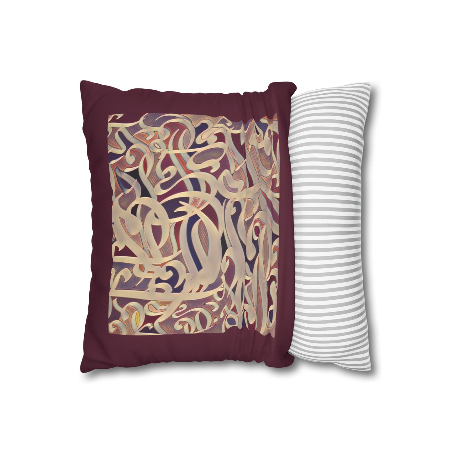 Copy of Square Pillowcase - Persian Calligraphy, Modern Handwriting Design