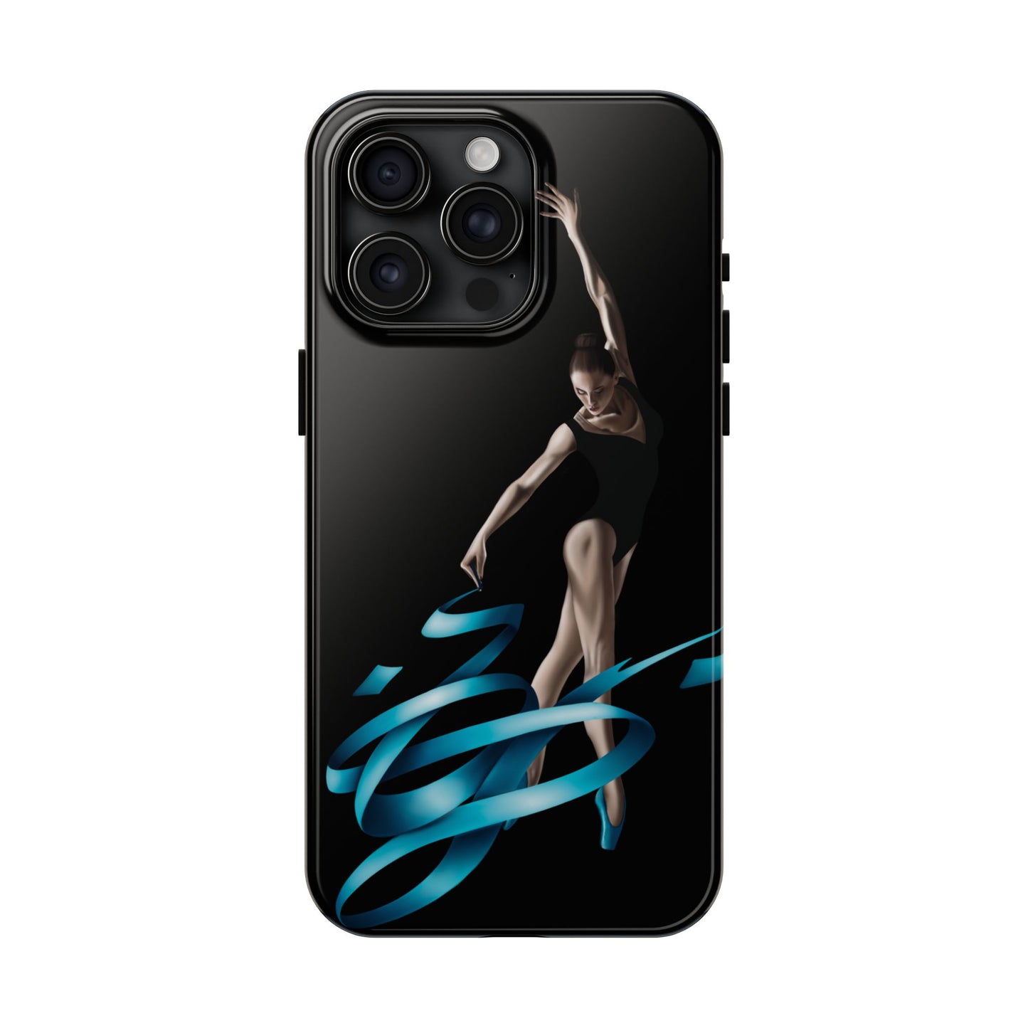 Phone Case - Ballerina with Blue Ribbon Persian Calligraphy Design