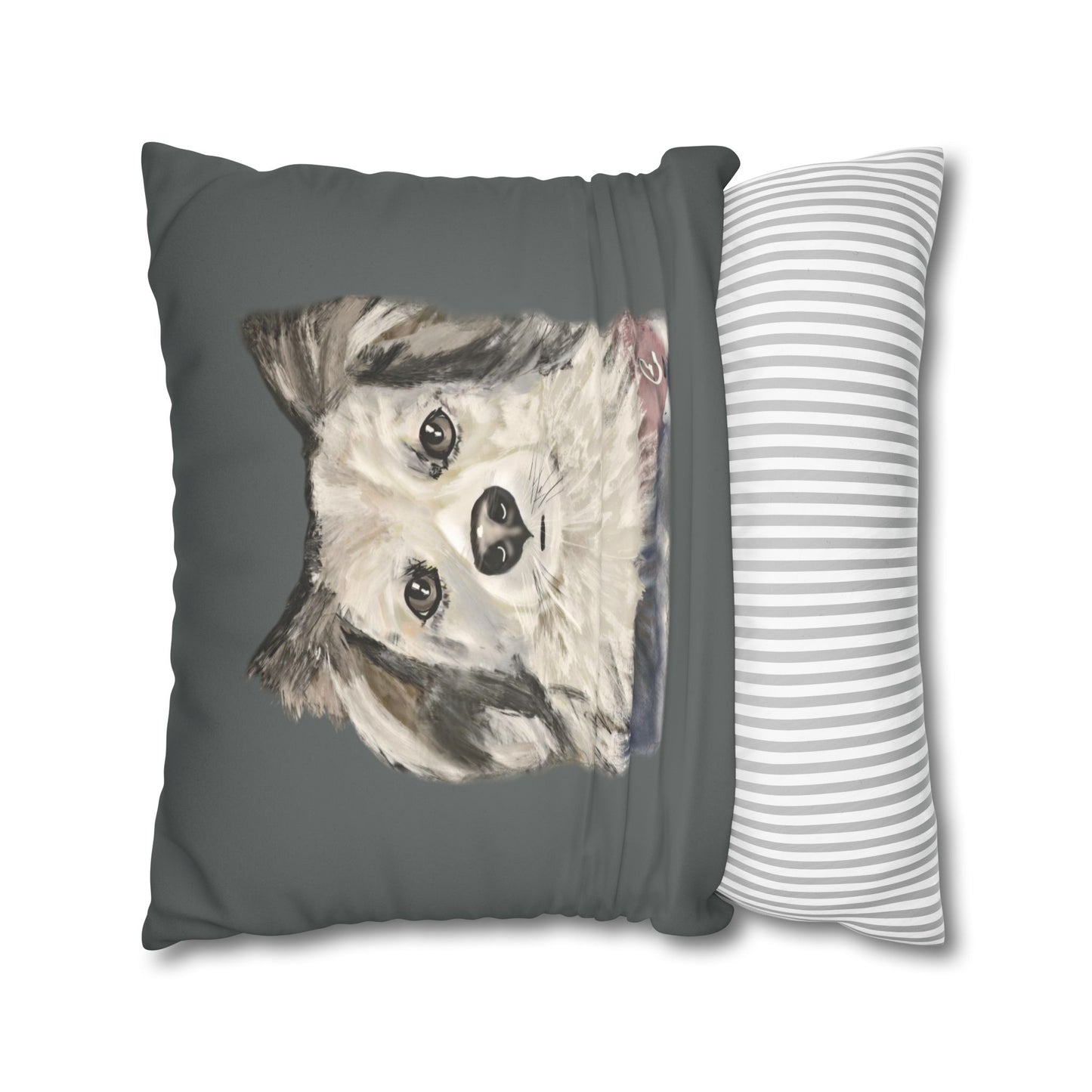 Dog Faux Suede Pillowcase - Pet Home Design