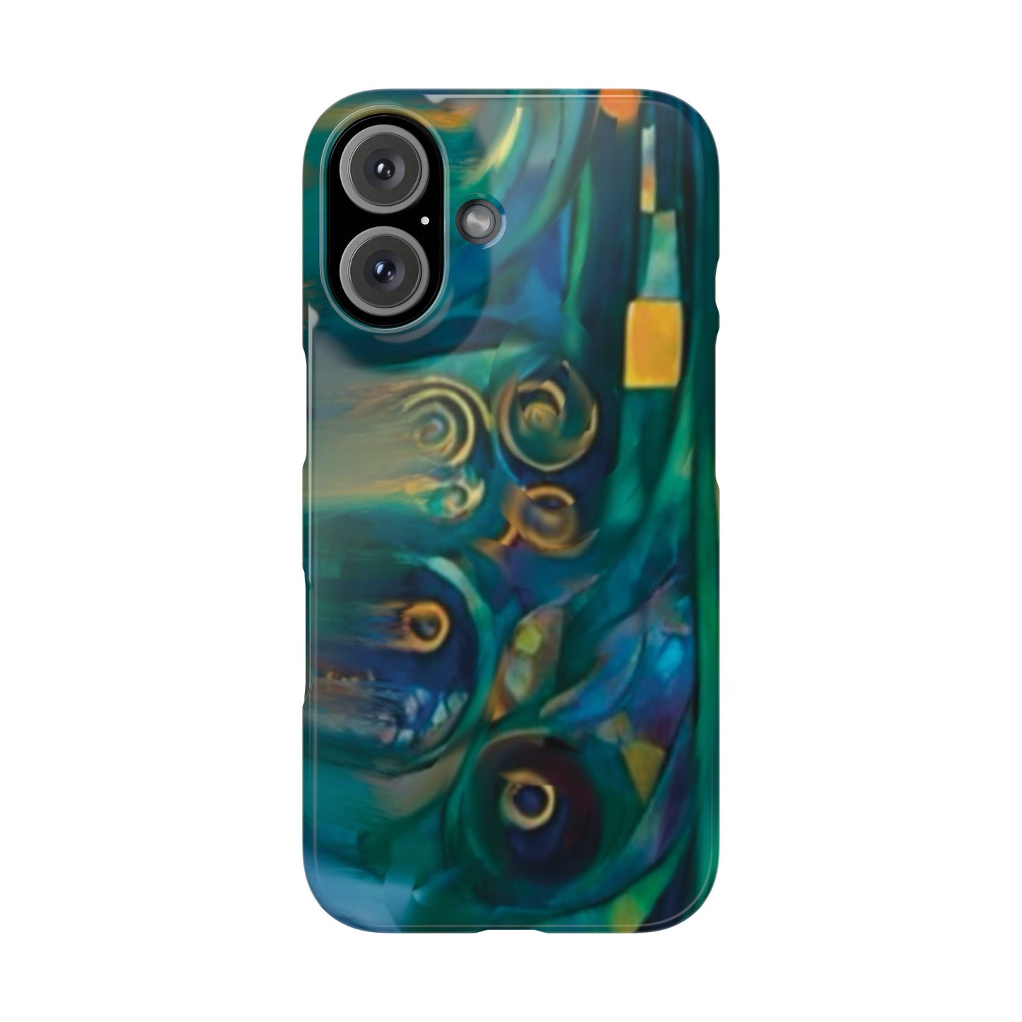 ' Modern Art Slim Phone Case -LOVE I-