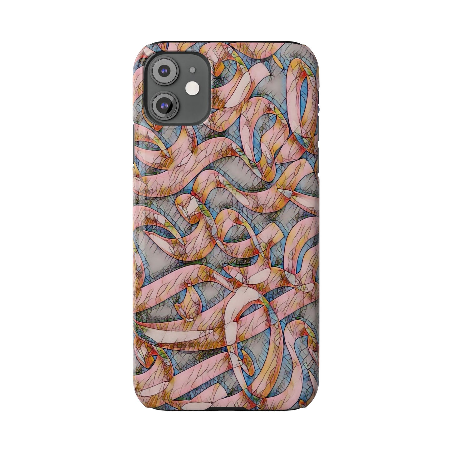 ' Modern Art Slim Phone Case -LOVE I-