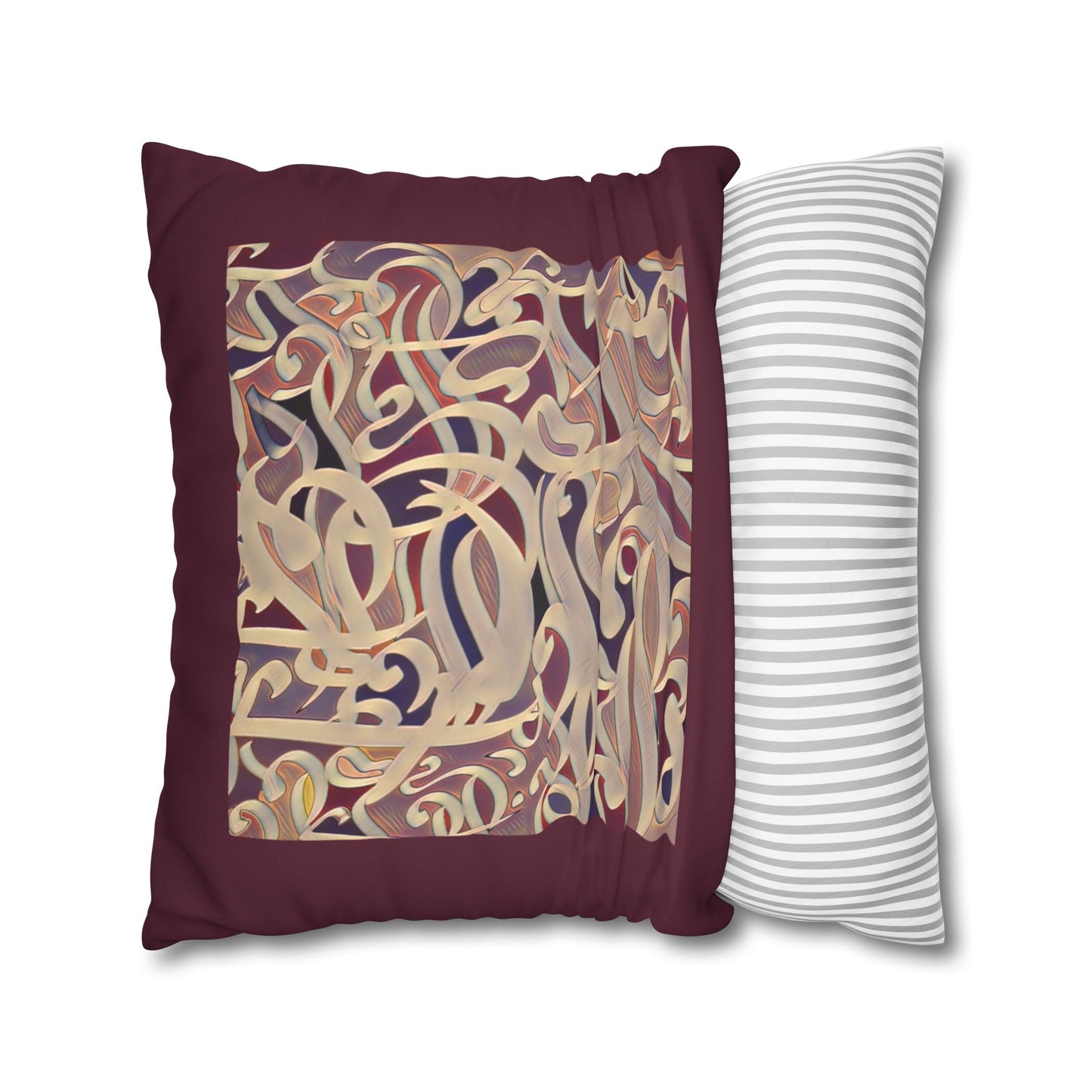 Copy of Square Pillowcase - Persian Calligraphy, Modern Handwriting Design