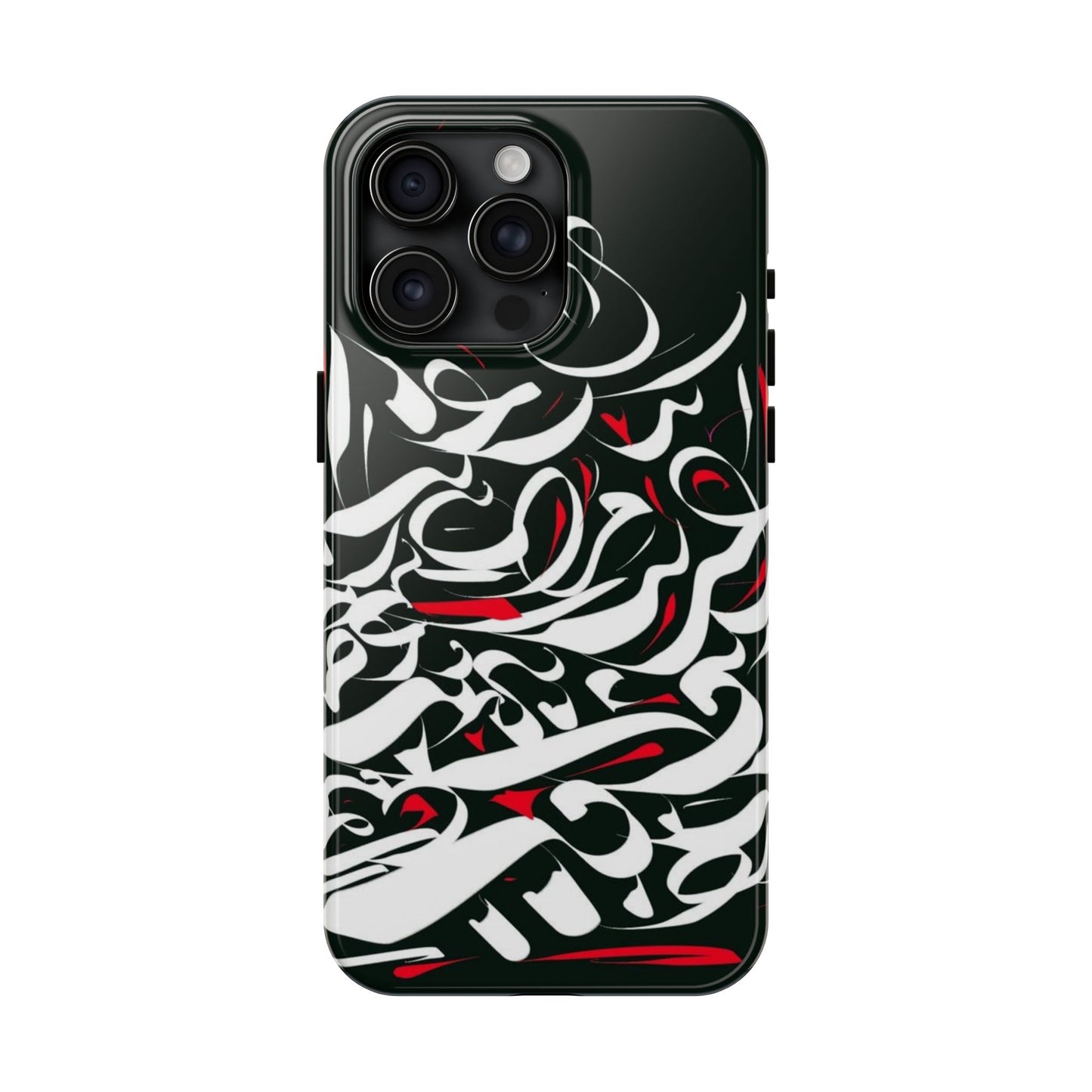Phone Case Calligraphy Red Black White Tough Phone Case