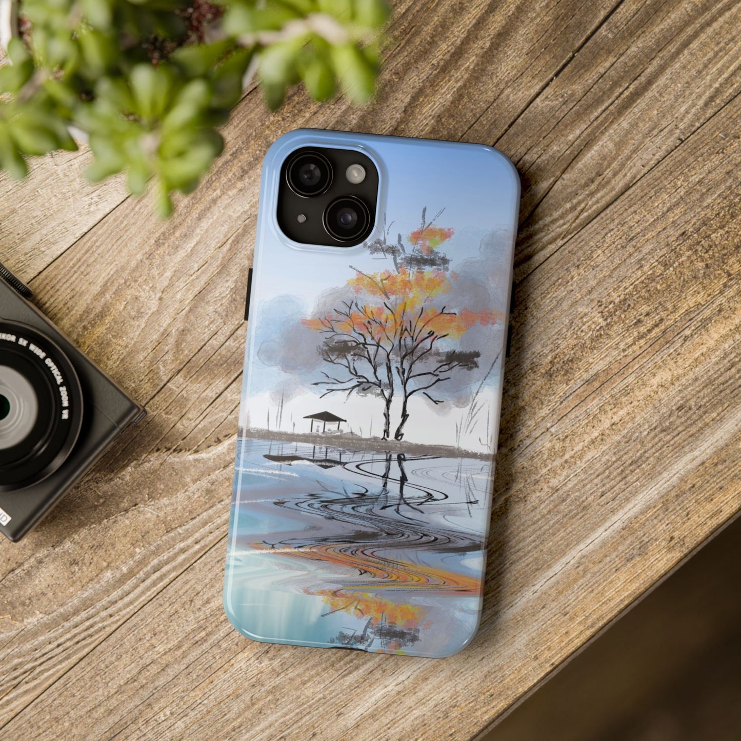 Serenity Phone Case Persian Calligraphy Art.