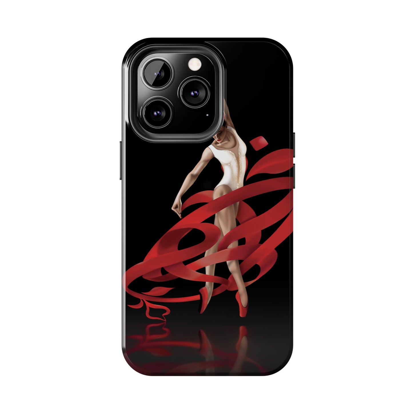 Phone Case Persian Calligraphy Rose Ribbon Ballerina