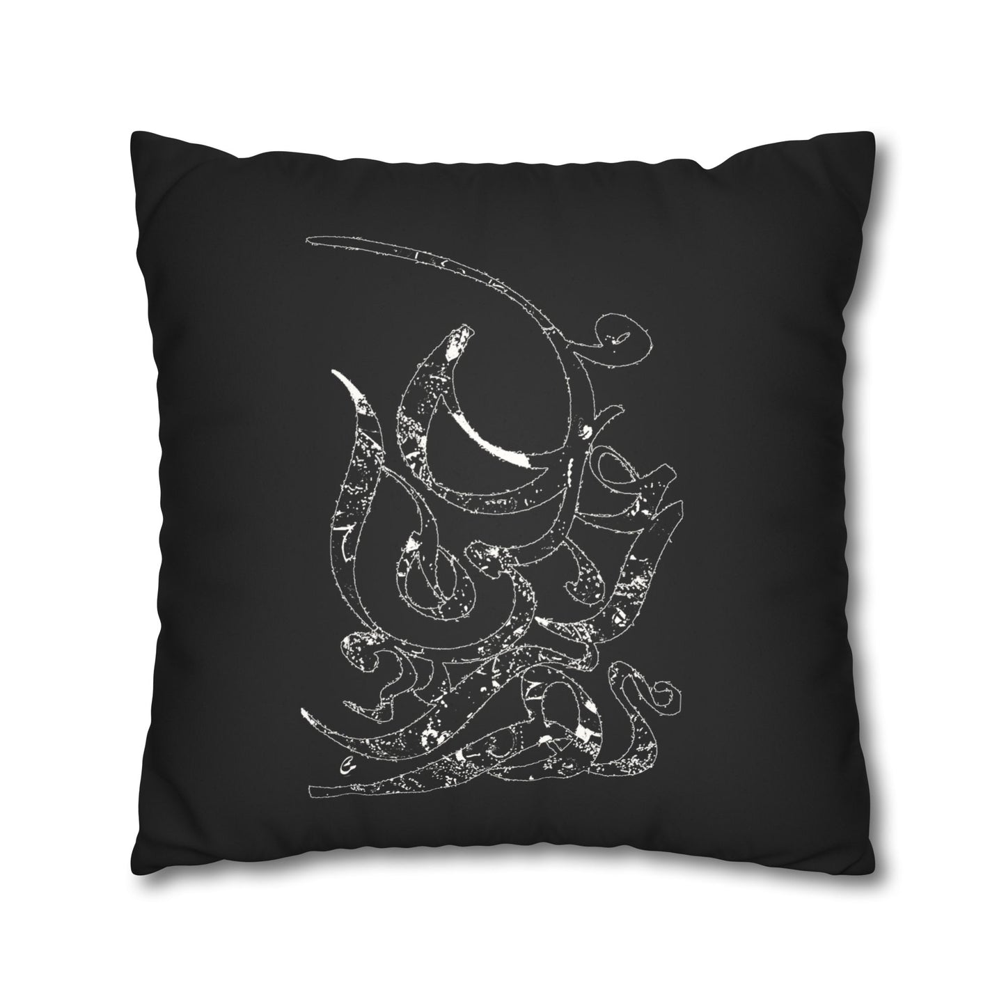 Persian Calligraphy beauty Faux Suede Square Pillow Cover