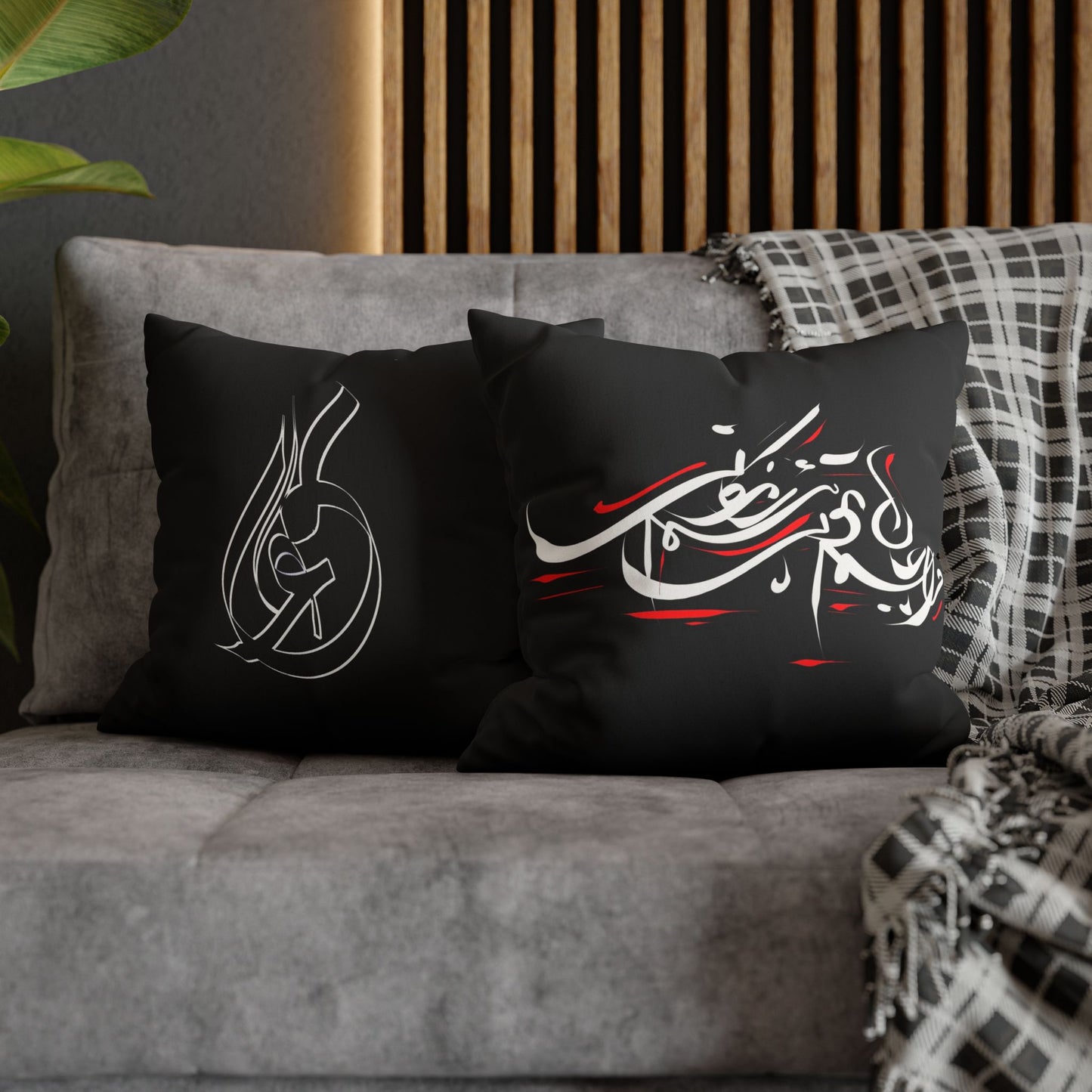 Modern Calligraphy Faux Suede Pillowcase - Home Design