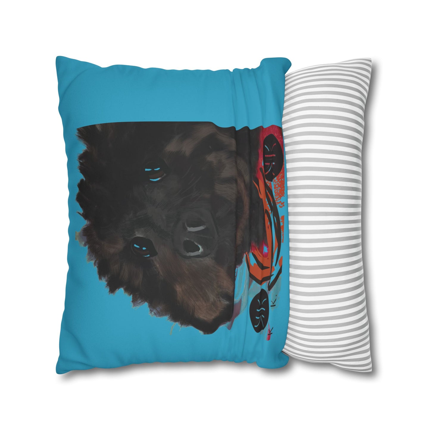 COAL Pillowcase - Modern Art Portrait Watercolour Design