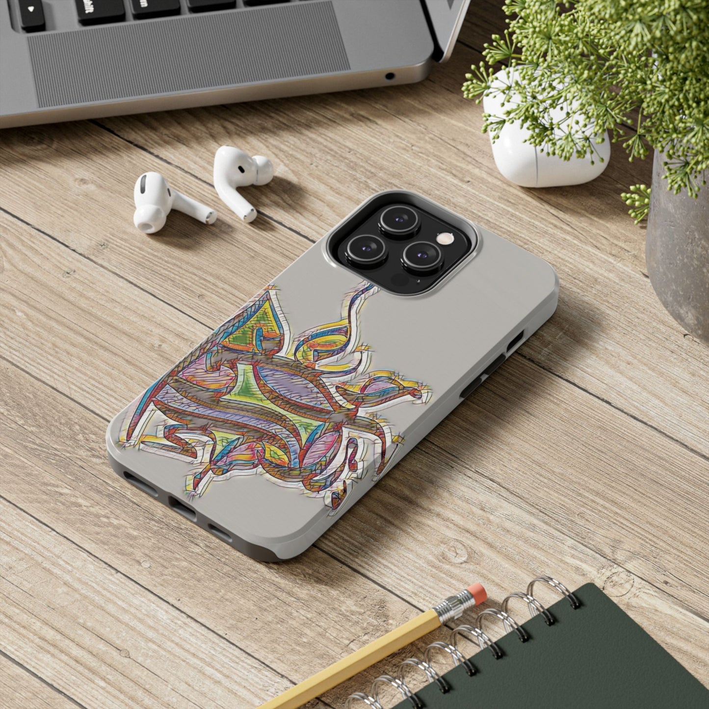 Phone Case Persian Calligraphy Modern Handwriting.