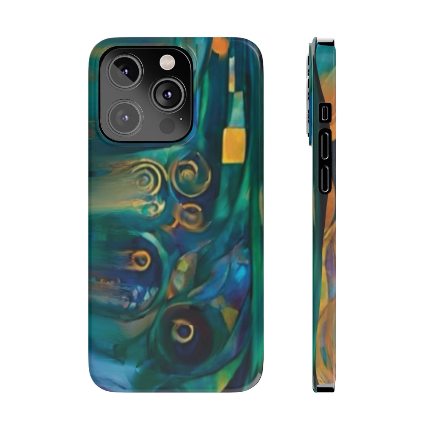 ' Modern Art Slim Phone Case -LOVE I-