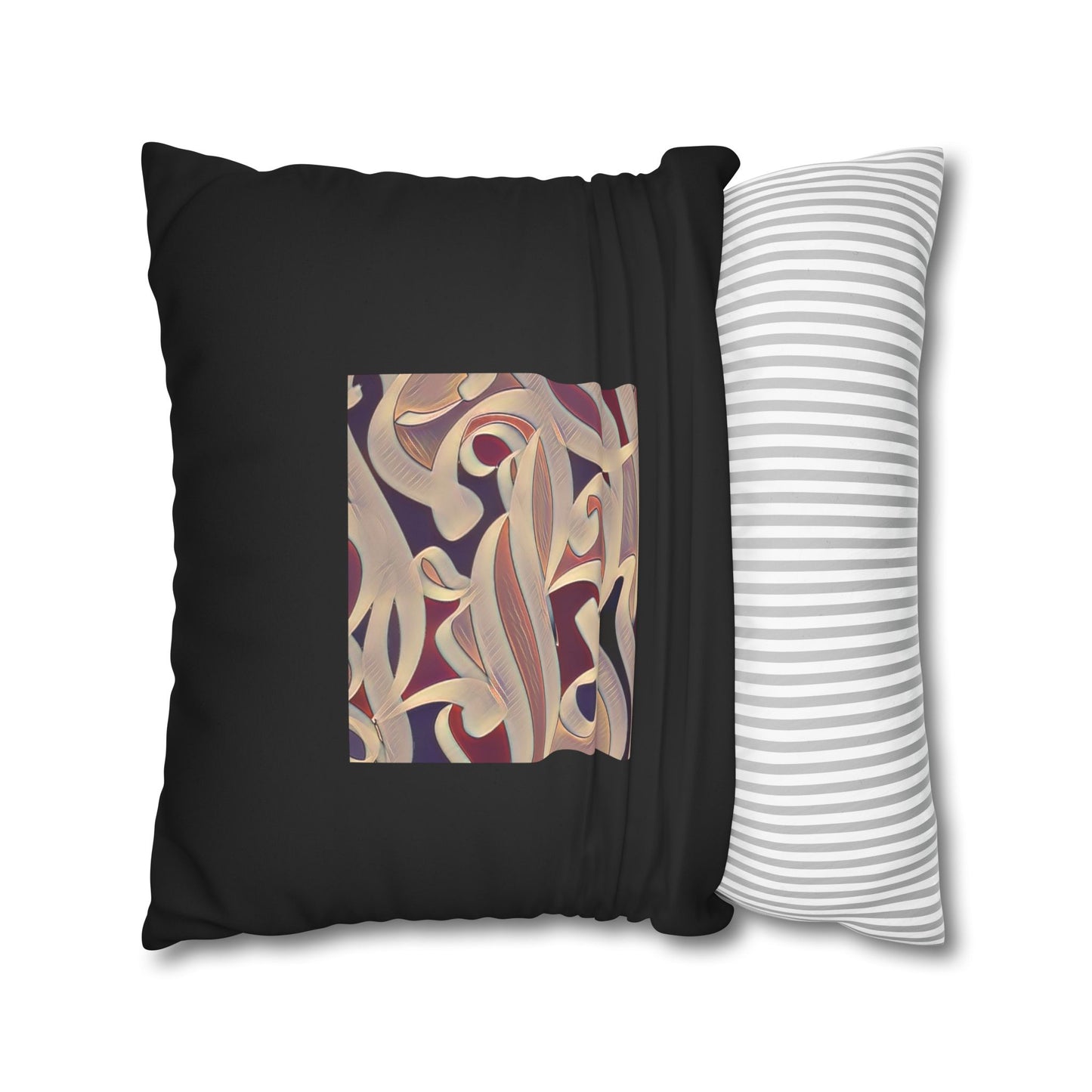 Persian Calligraphy beauty Faux Suede Square Pillow Cover